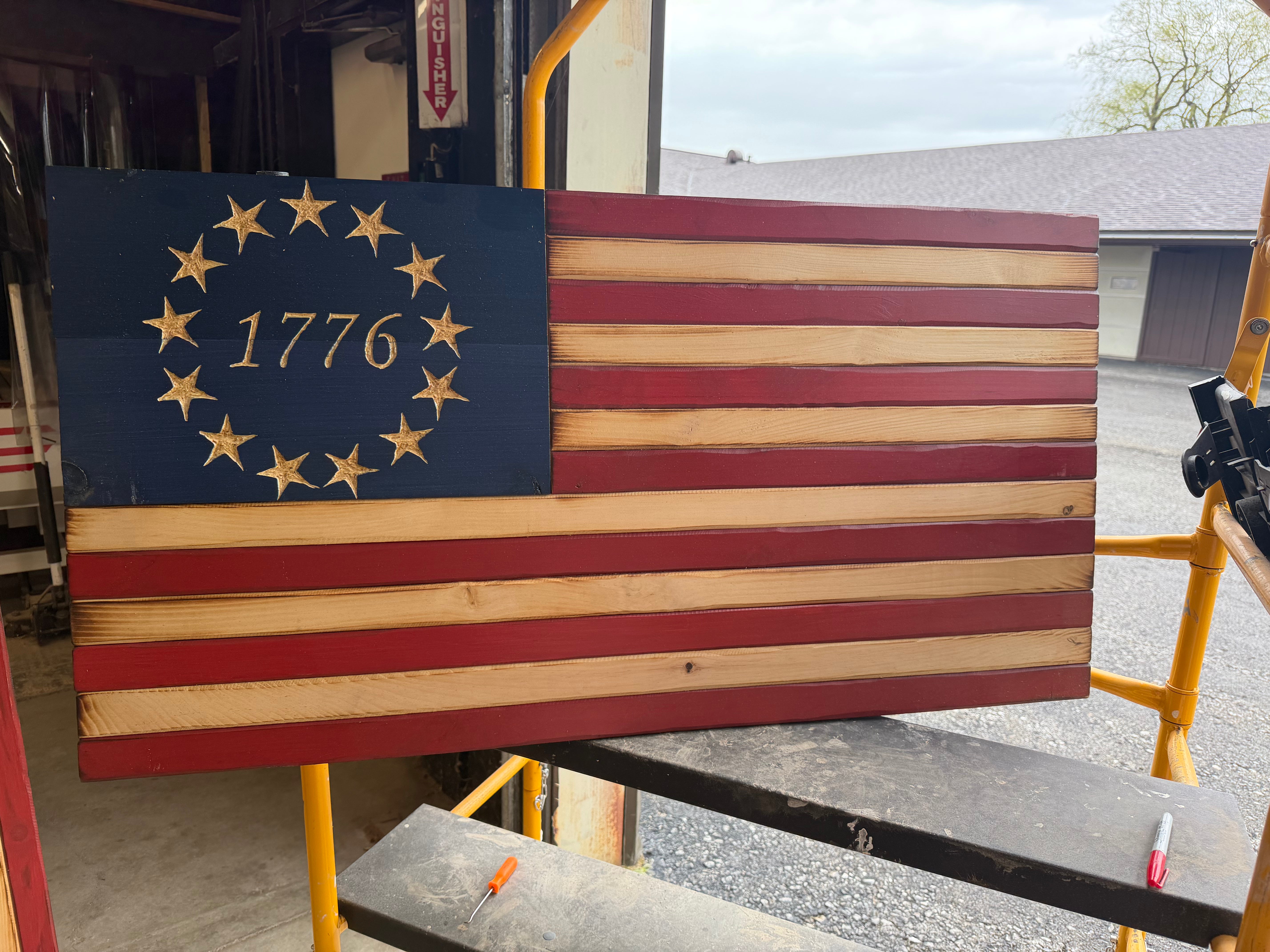 Large 46"x24" 1776 // Imperfections and or Damage See image for details / read description EXPEDITE 54