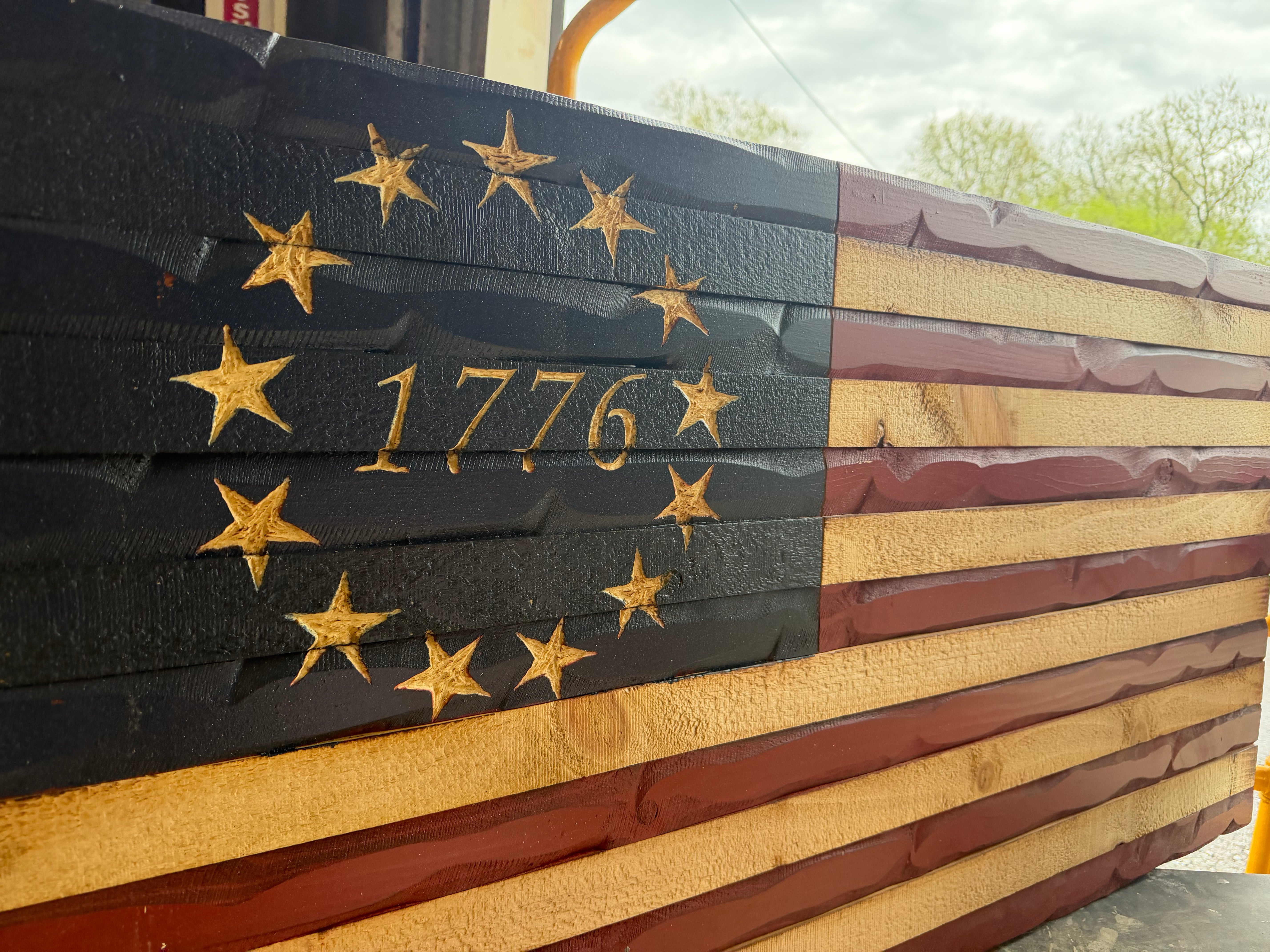 Large 46"x24" 1776 Rustic // Imperfections and or Damage See image for details / read description EXPEDITE 78