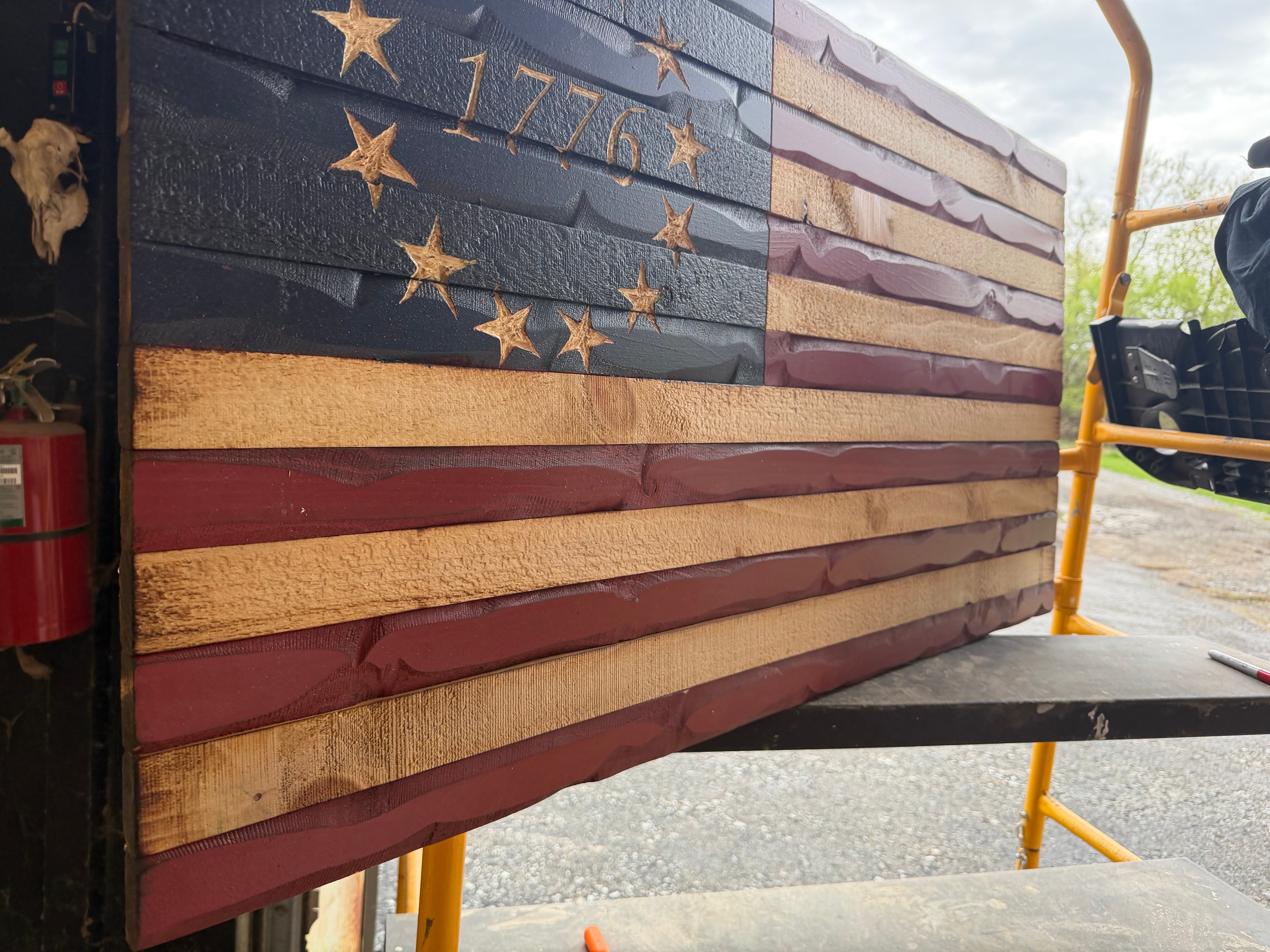 Large 46"x24" 1776 Rustic // Imperfections and or Damage See image for details / read description EXPEDITE 78