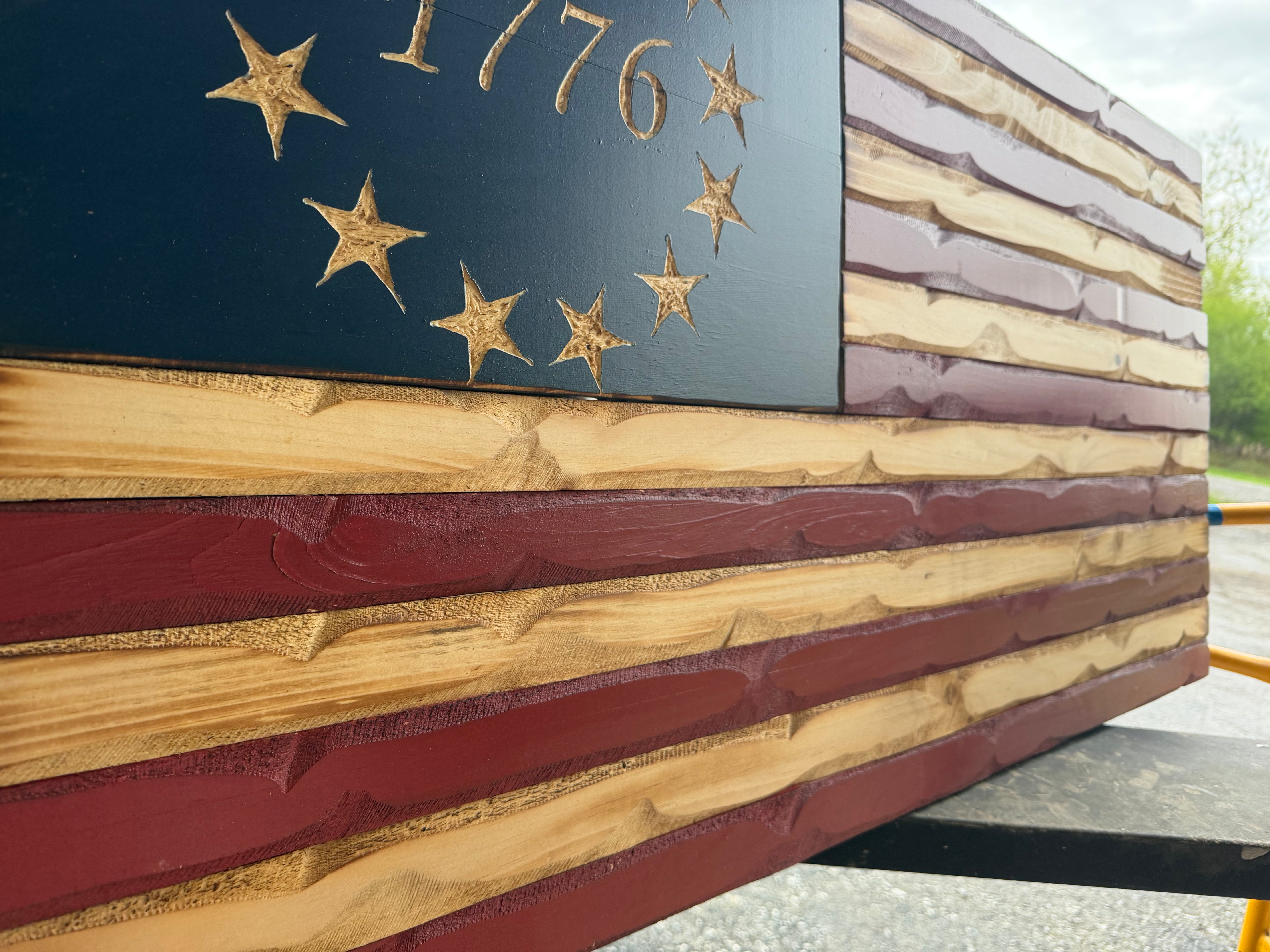 Large 46"x24" 1776 Rustic // Imperfections and or Damage See image for details / read description EXPEDITE 83