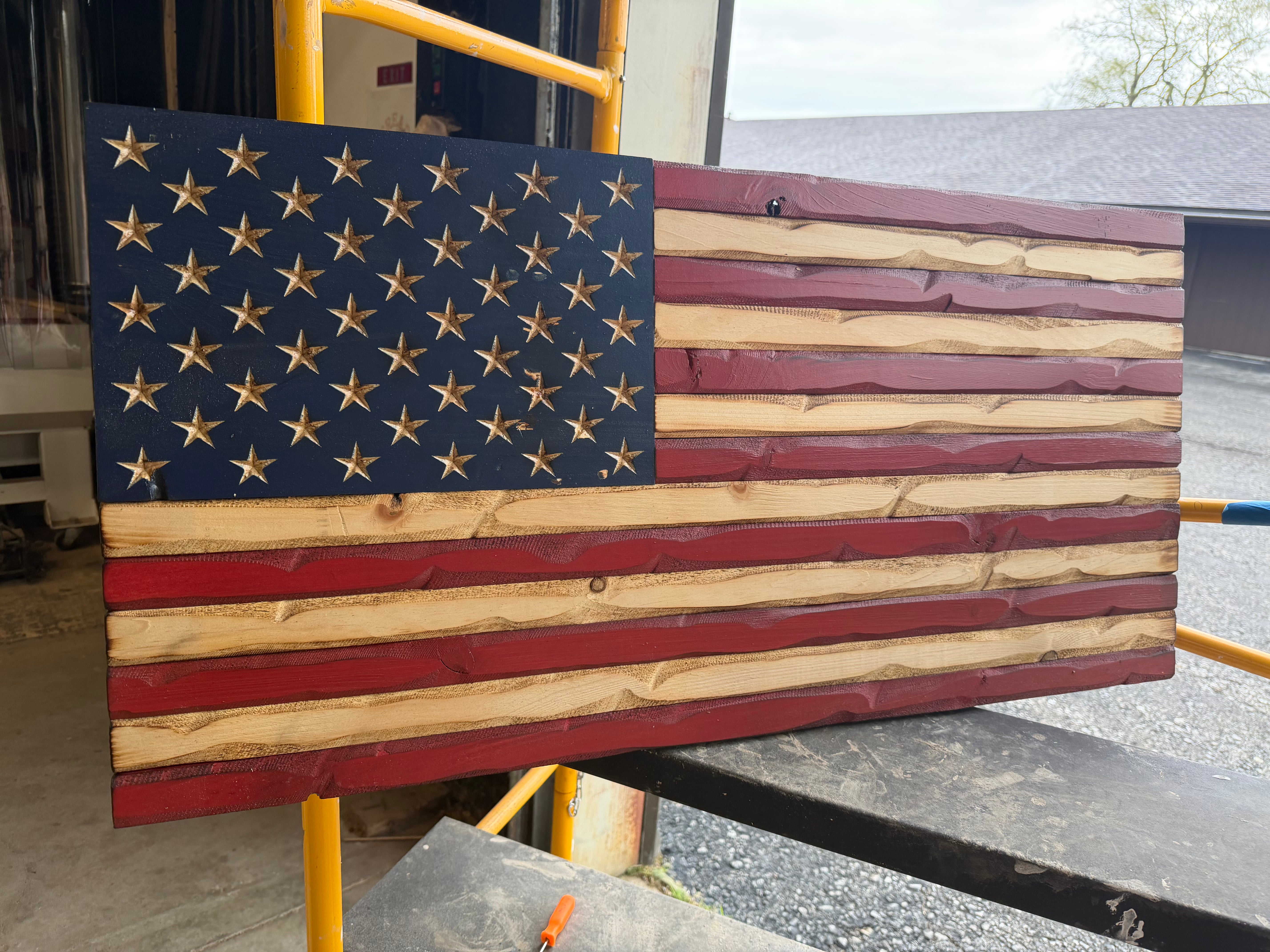 Medium 38x19 Weathered Rustic // Imperfections and or Damage See image for details / read description EXPEDITE 752