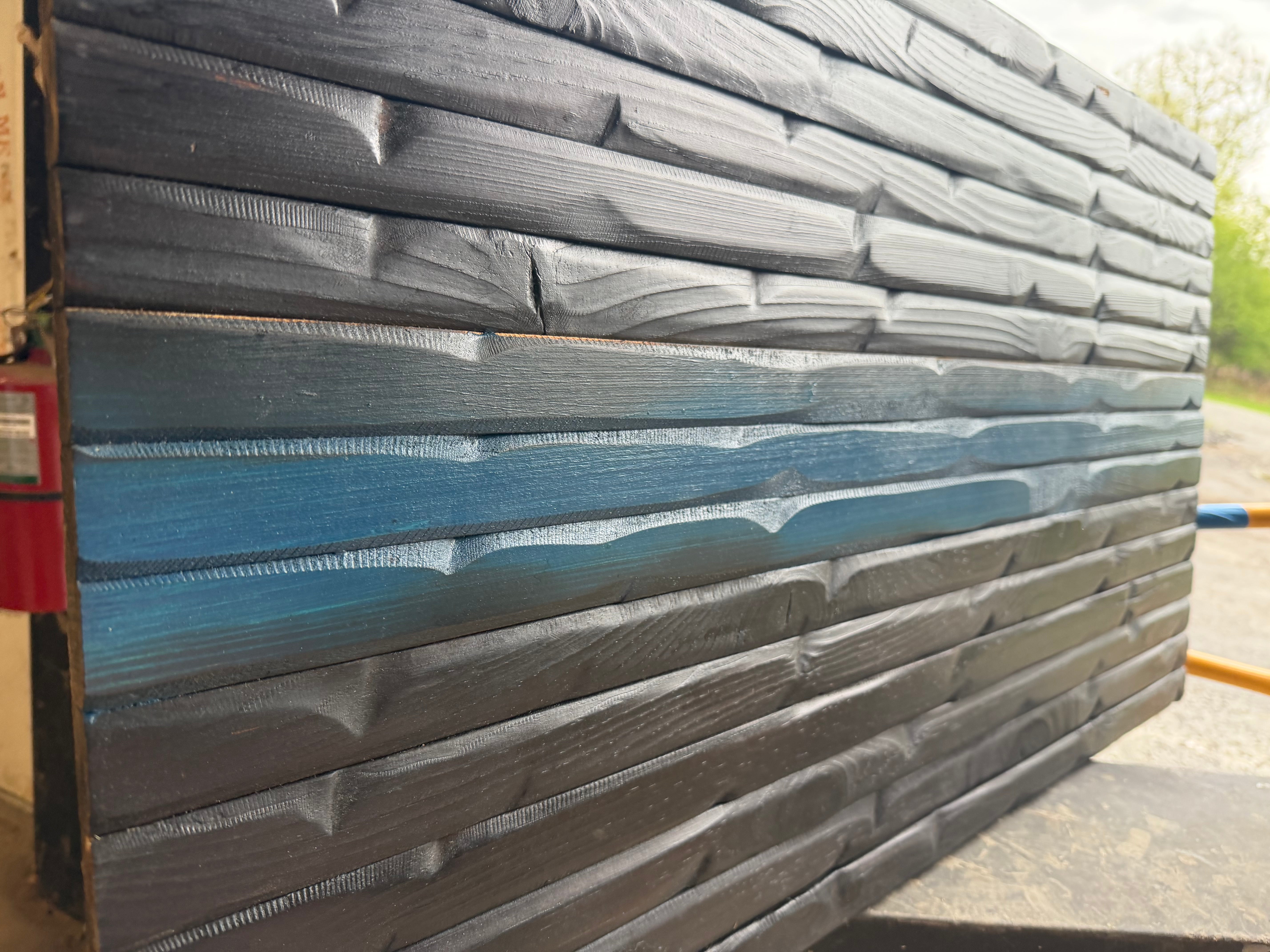 Medium 38x14 Thin Blue Line // Imperfections and or Damage See image for details / read description EXPEDITE 83