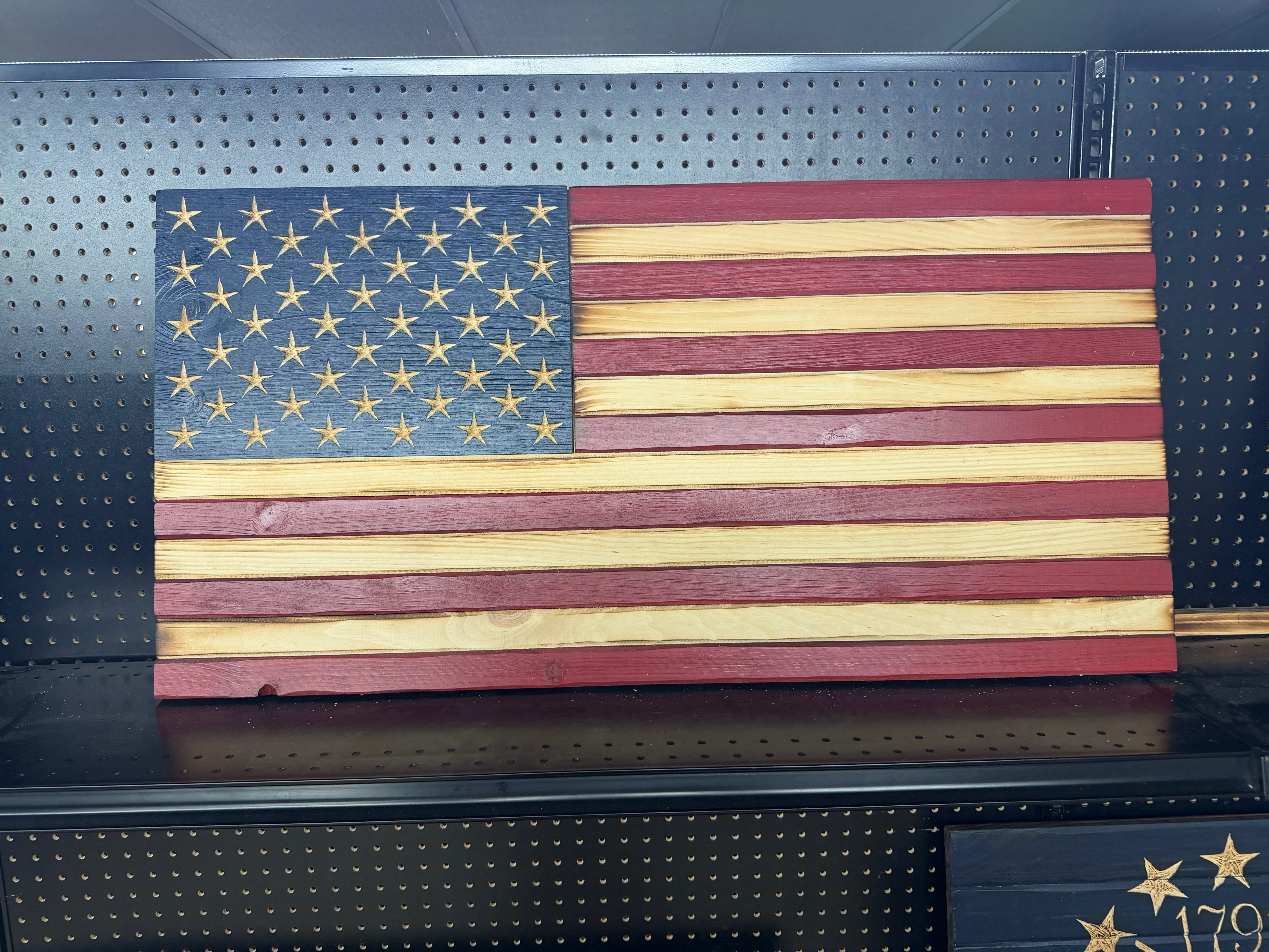 Medium 38x19 Old Glory // Imperfections and or Damage See image for details / read description EXPEDITE 853