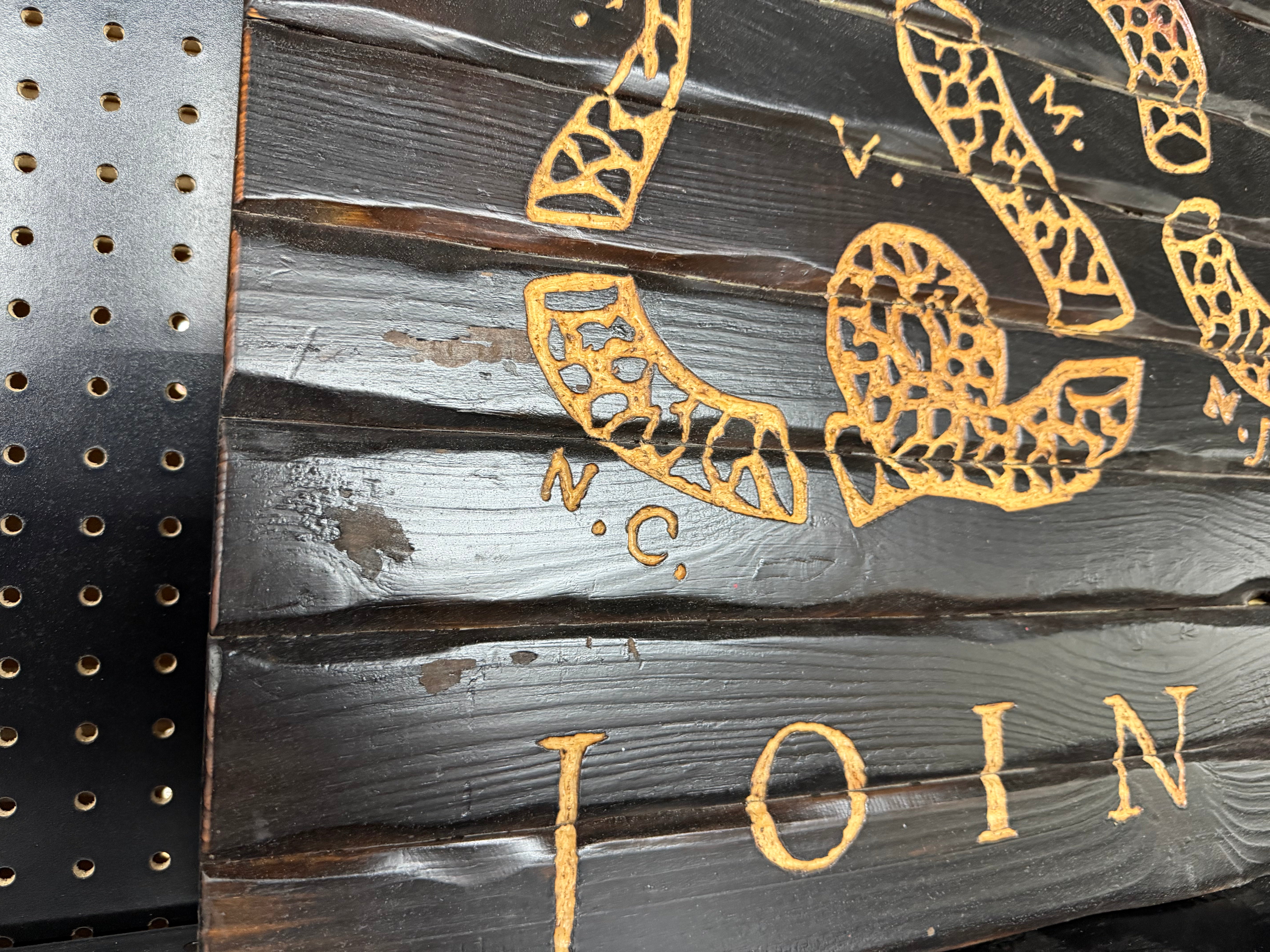 Medium 38x19 Join Or Die // Imperfections and or Damage See image for details / read description EXPEDITE 783