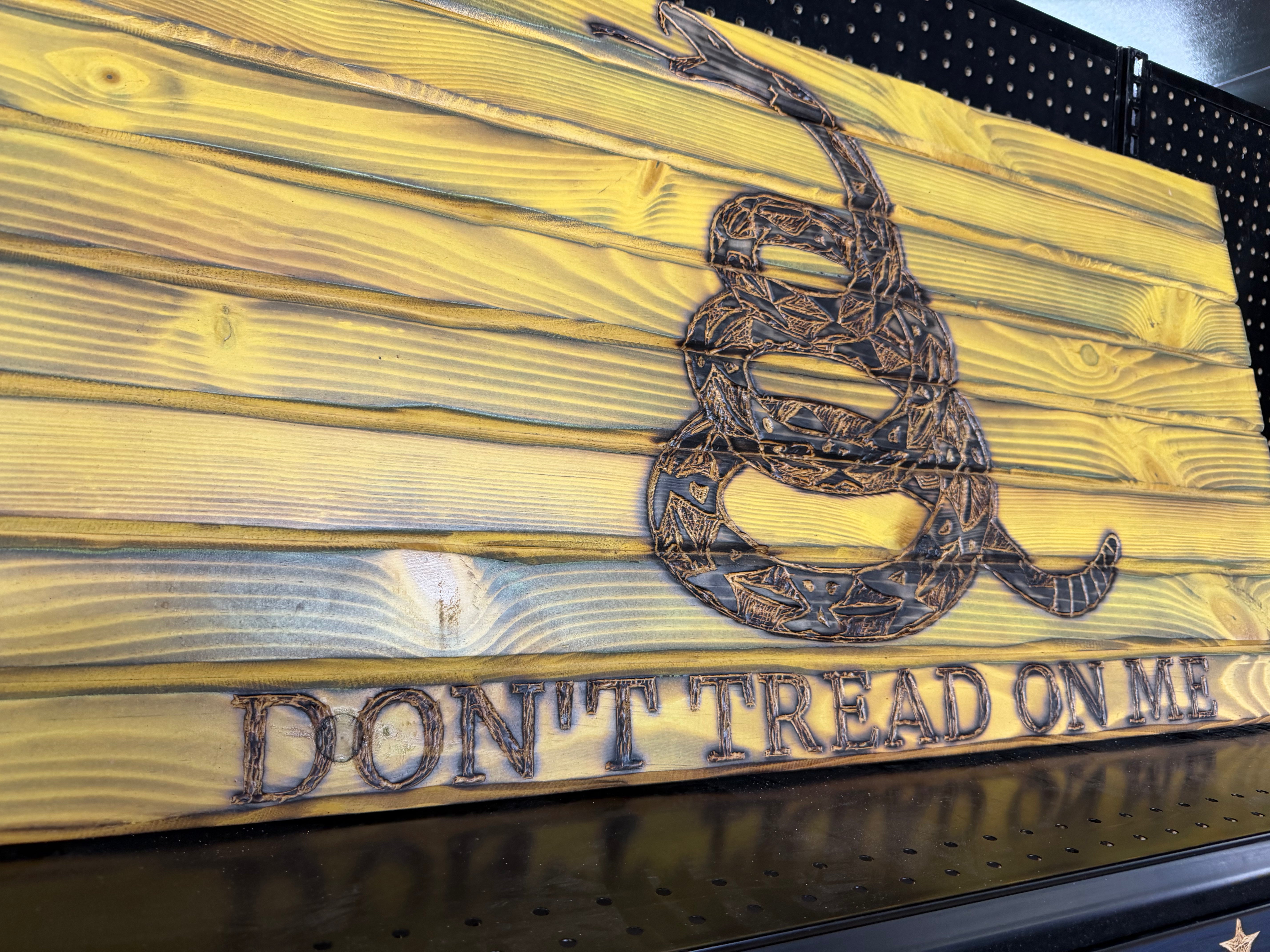 Medium 38x19 Dont Tread On Me // Imperfections and or Damage See image for details / read description EXPEDITE 567