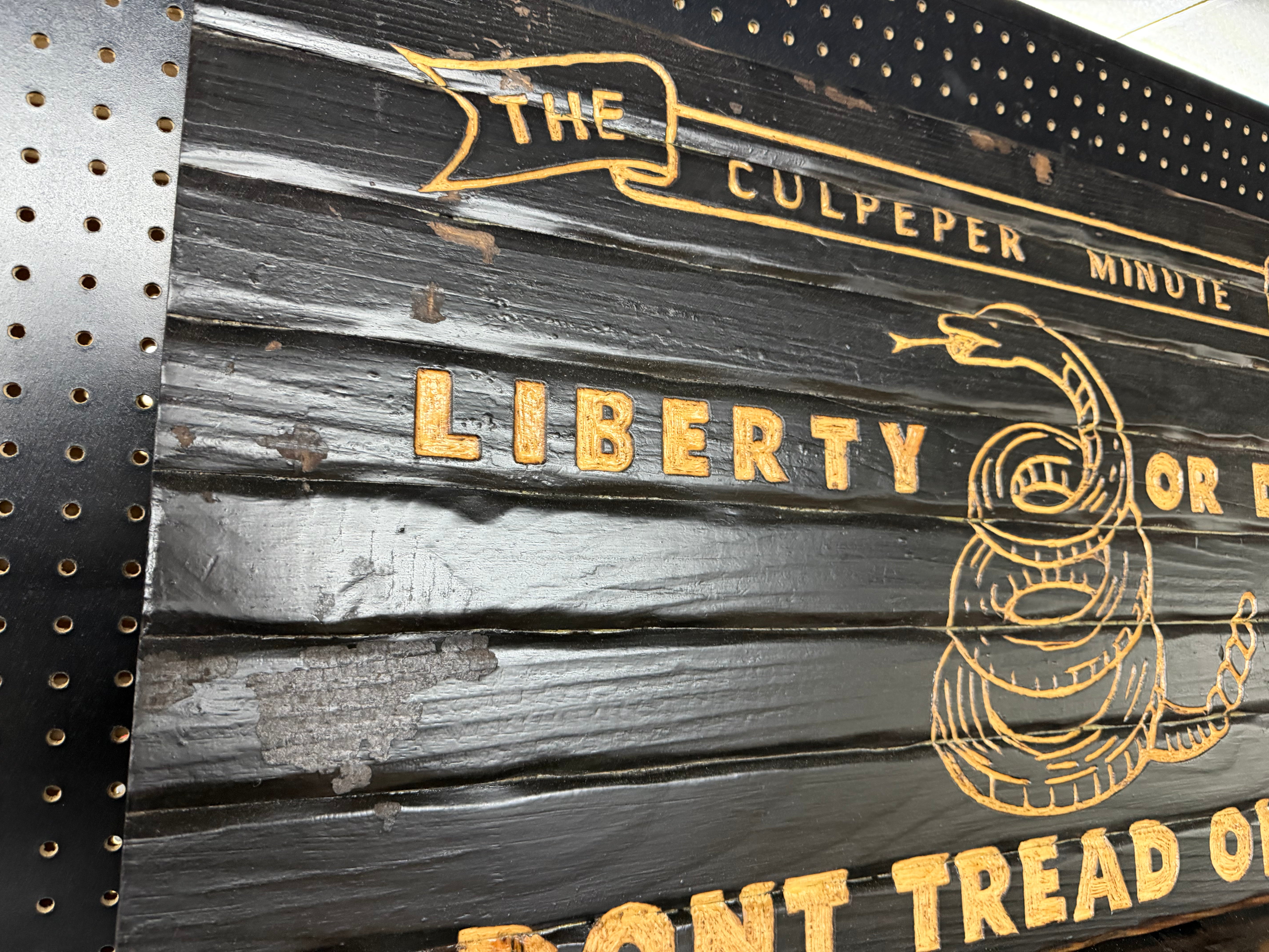 Medium 38x19 Liberty Or Death // Imperfections and or Damage See image for details / read description EXPEDITE 456