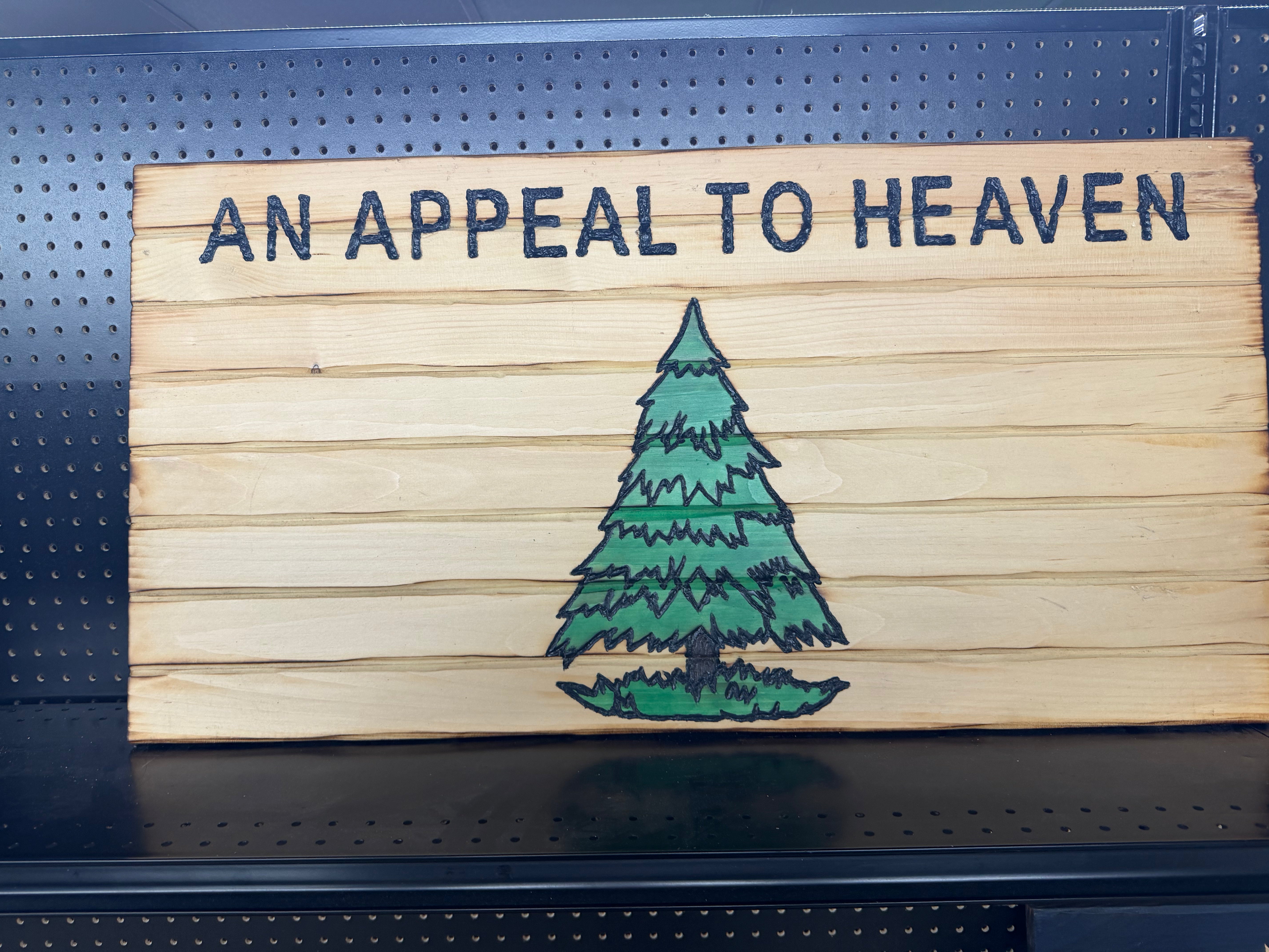Medium 38x19 Appeal To Heaven // Imperfections and or Damage See image for details / read description EXPEDITE 542