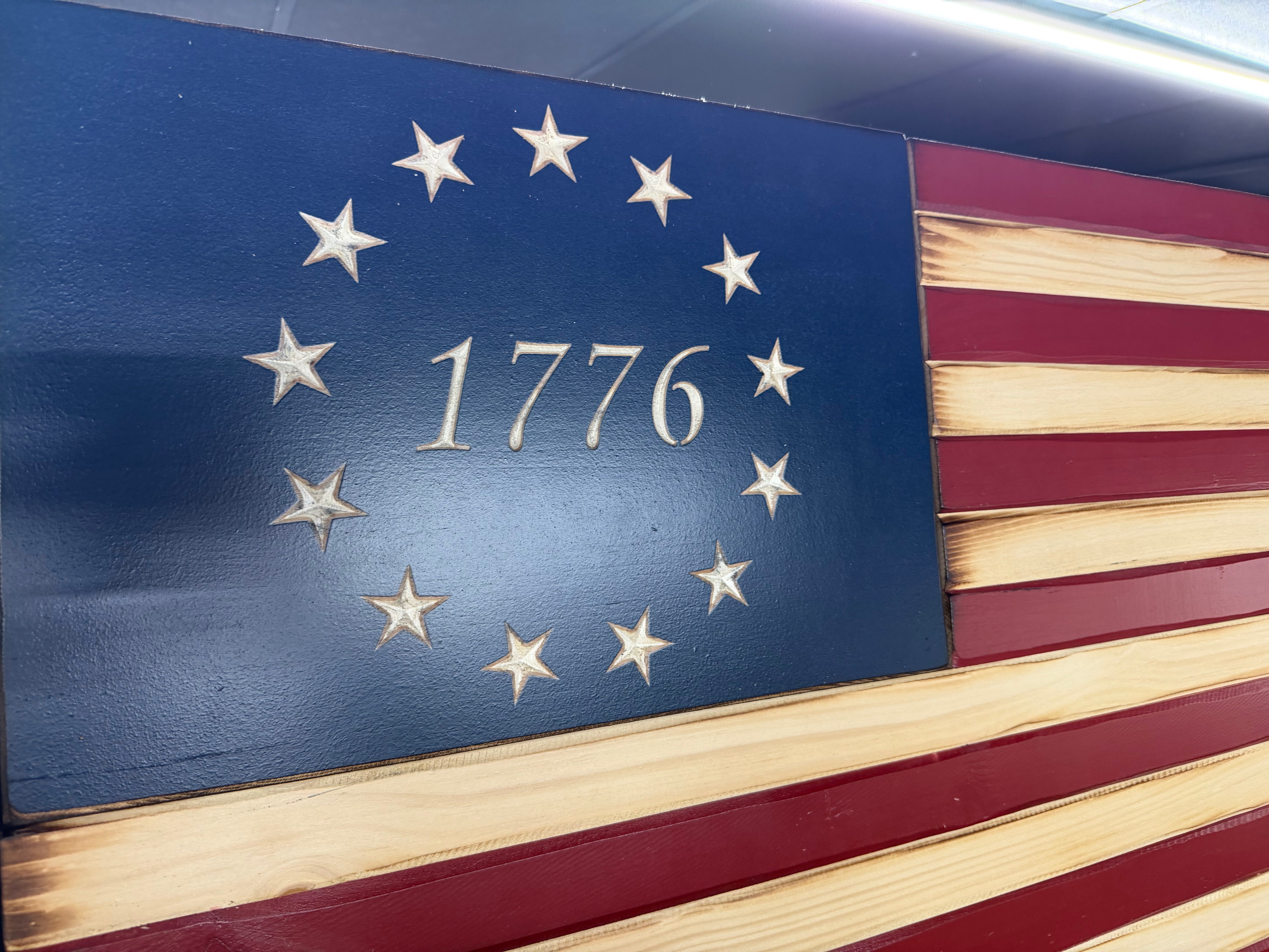 Large 46"x24" 1776 // Imperfections and or Damage See image for details / read description EXPEDITE 121