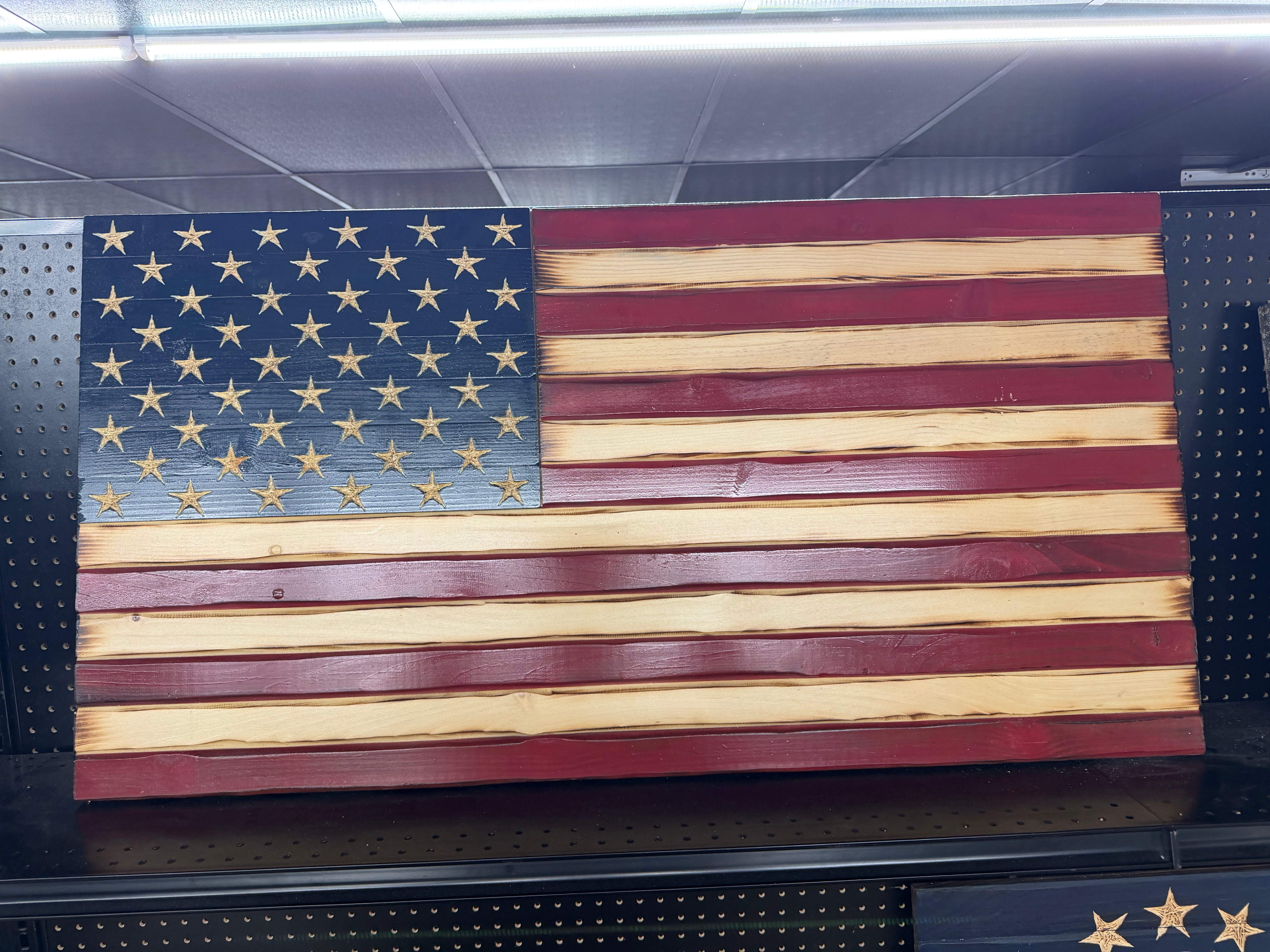 Large 46"x24" Old Glory // Imperfections and or Damage See image for details / read description EXPEDITE 1212
