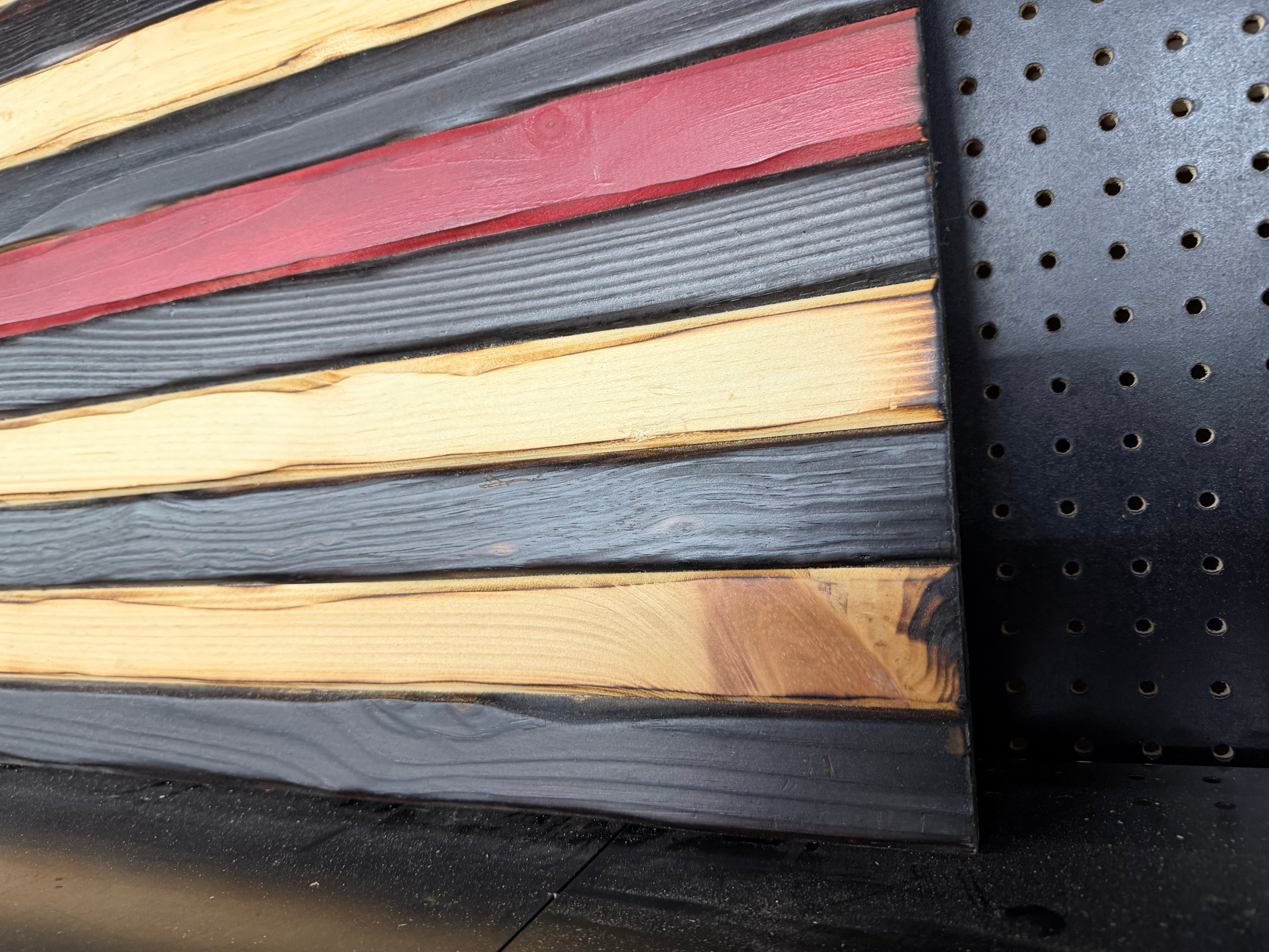 Large 46"x24" Thin Red Line // Imperfections and or Damage See image for details / read description EXPEDITE 2345