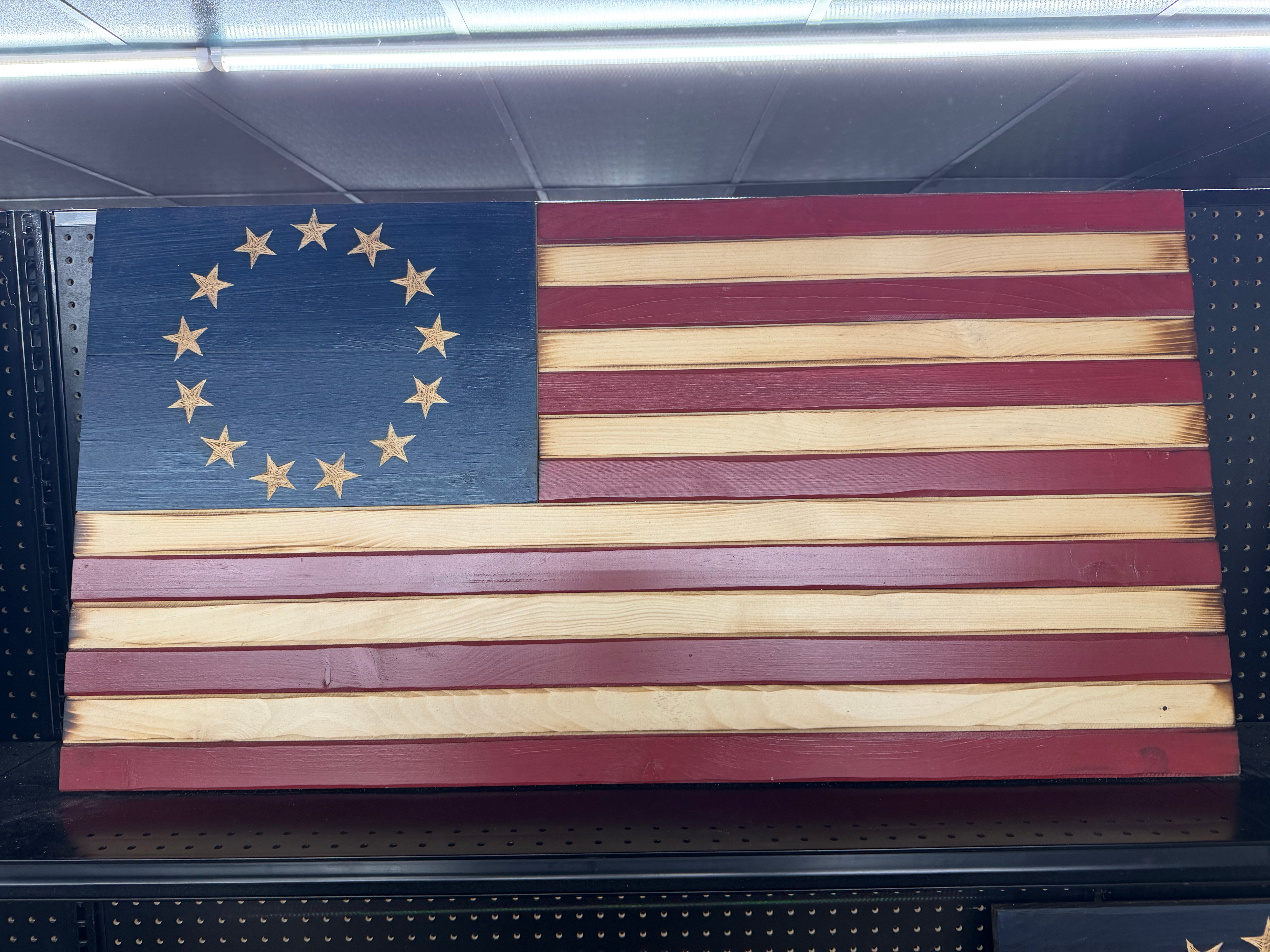 Large 46"x24" Betsy Ross // Imperfections and or Damage See image for details / read description EXPEDITE 1452