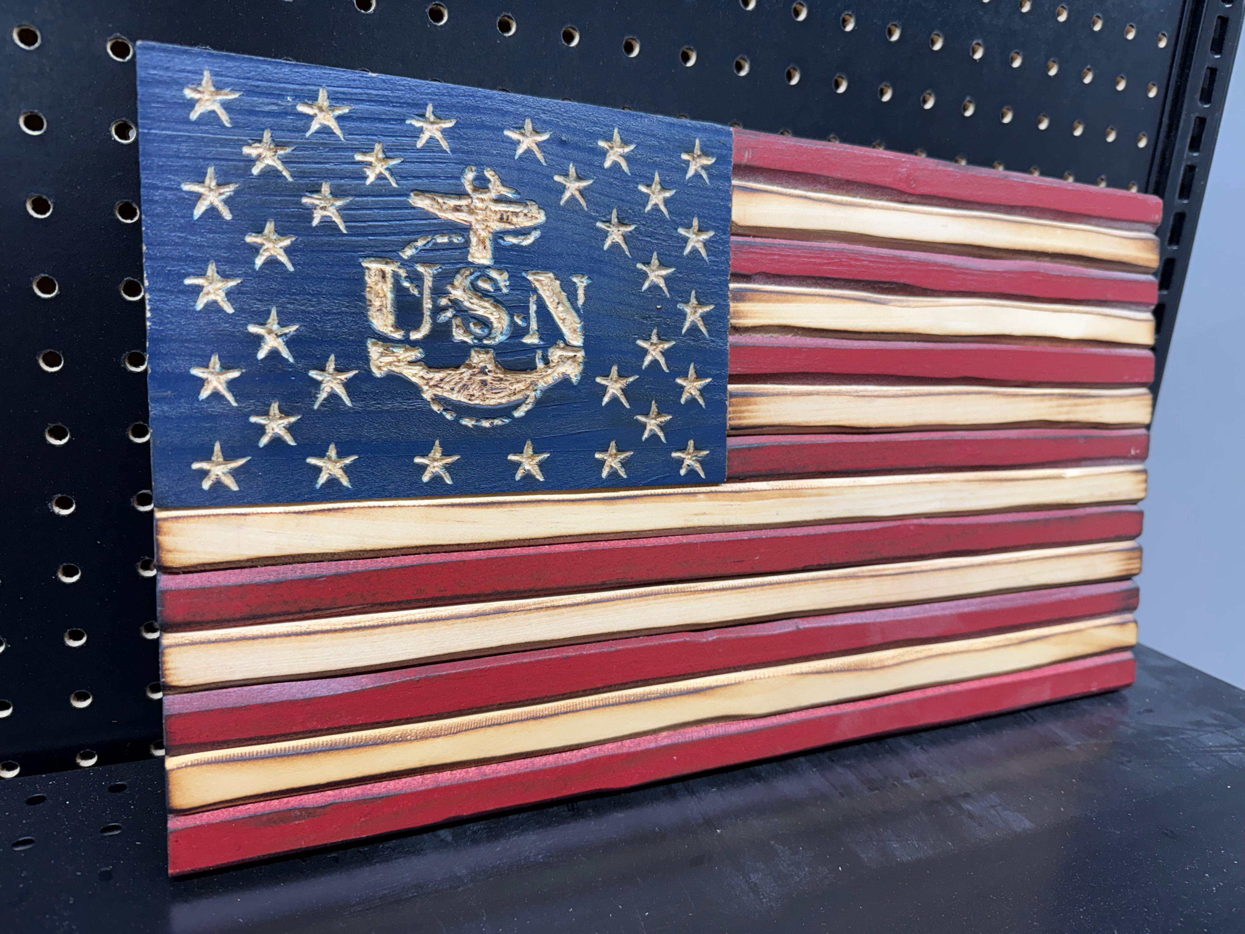 Small 10x18 Navy Old Glory // Imperfections and or Damage See image for details / read description EXPEDITE 2452