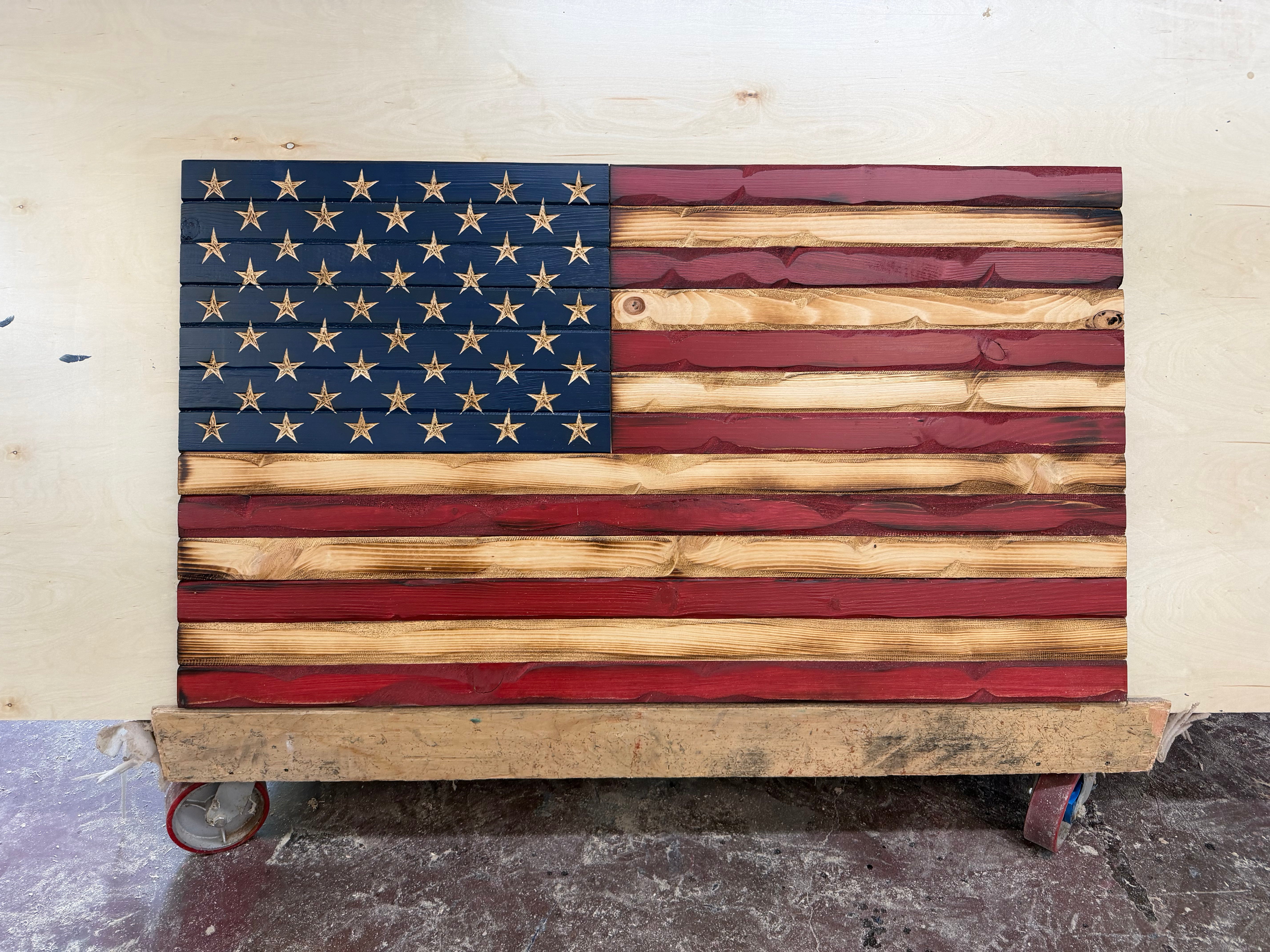 Colossal 55"x32" Weathered Rustic Glory // Imperfections and or Damage See image for details / read description EXPEDITE 542