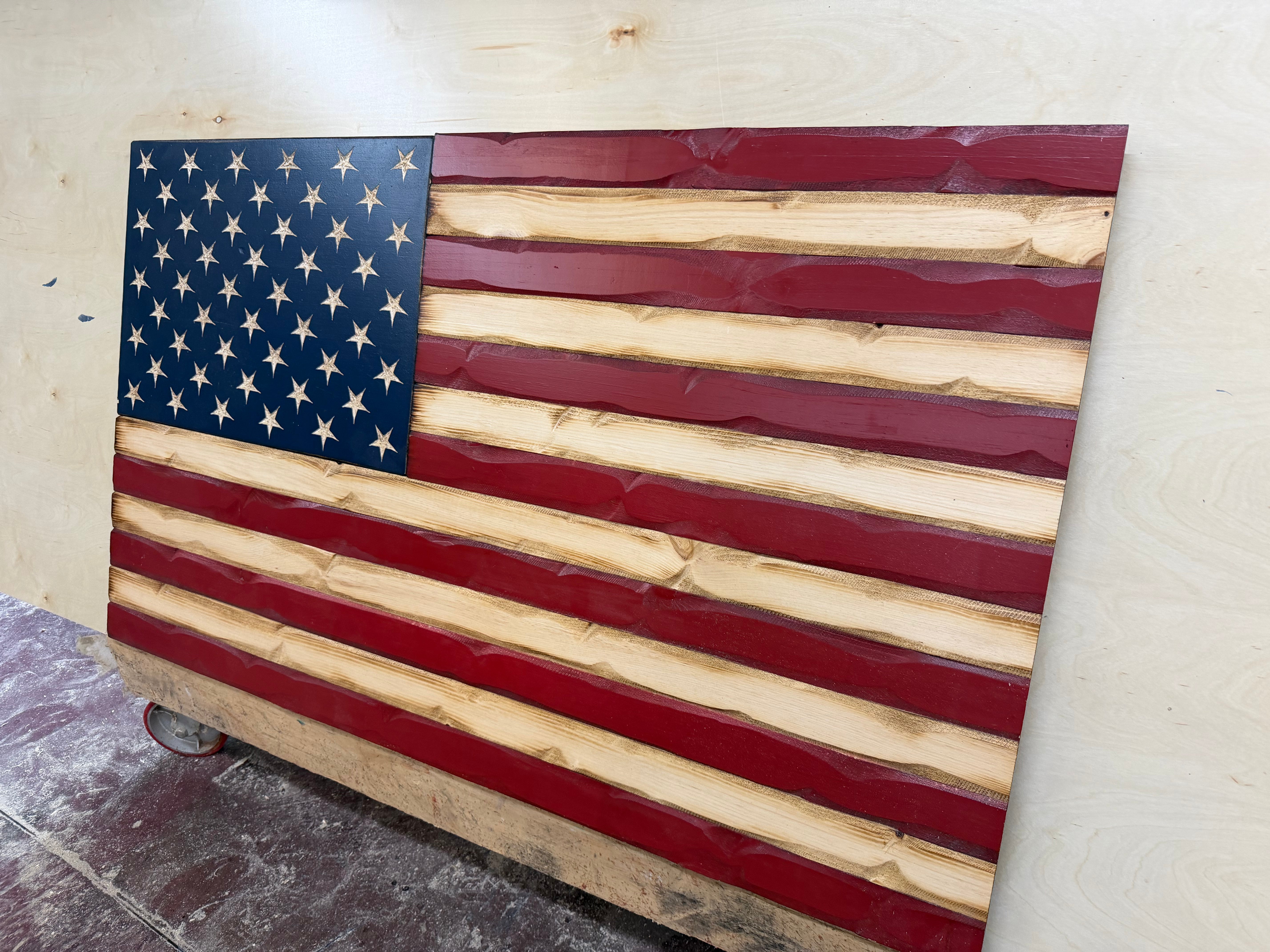 Colossal 55"x32" Rustic Glory Upside Down Stars // Imperfections and or Damage See image for details / read description EXPEDITE 542 (Copy)