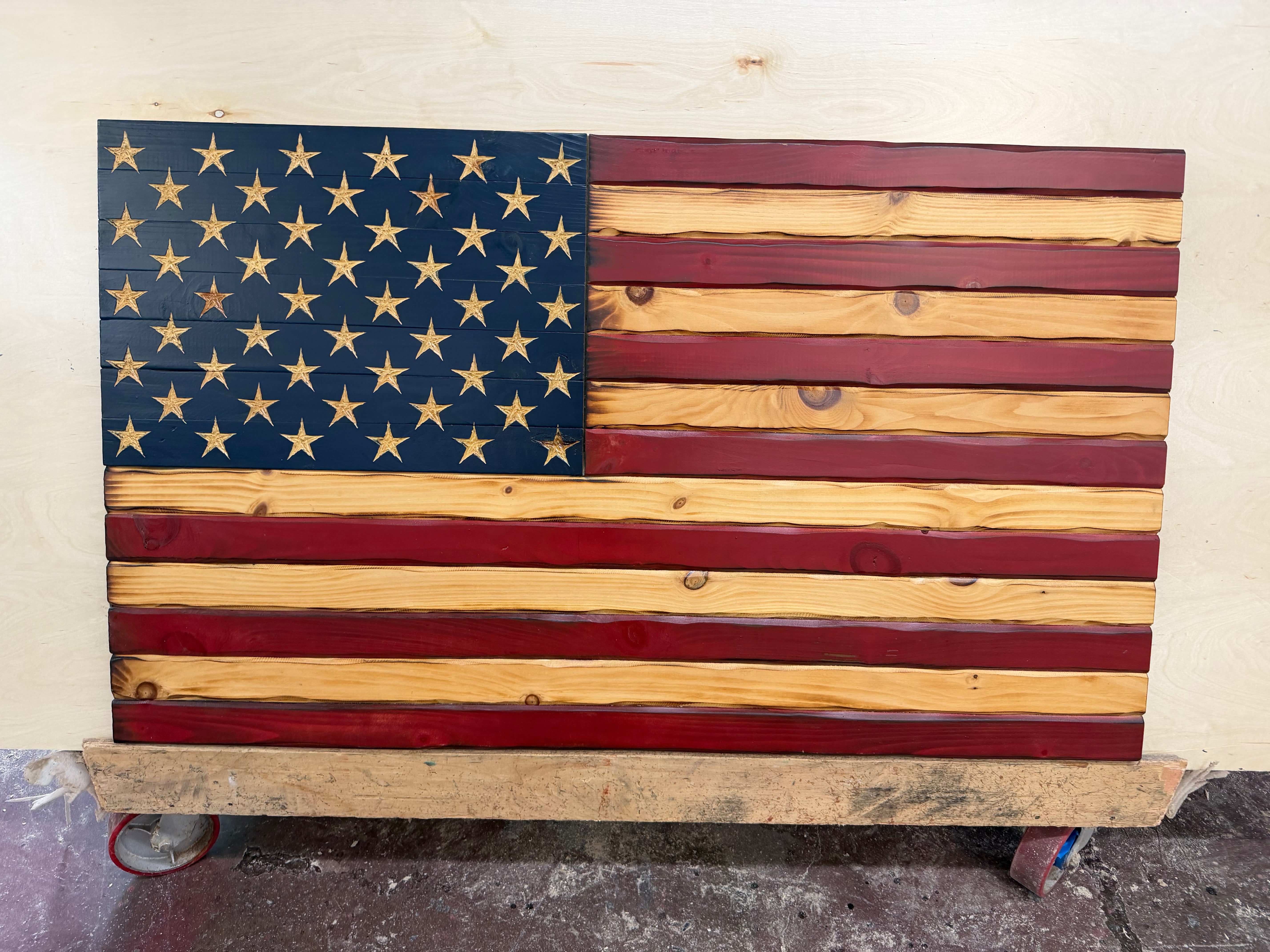 Colossal 55"x32" Old Glory // Imperfections and or Damage See image for details / read description EXPEDITE 675