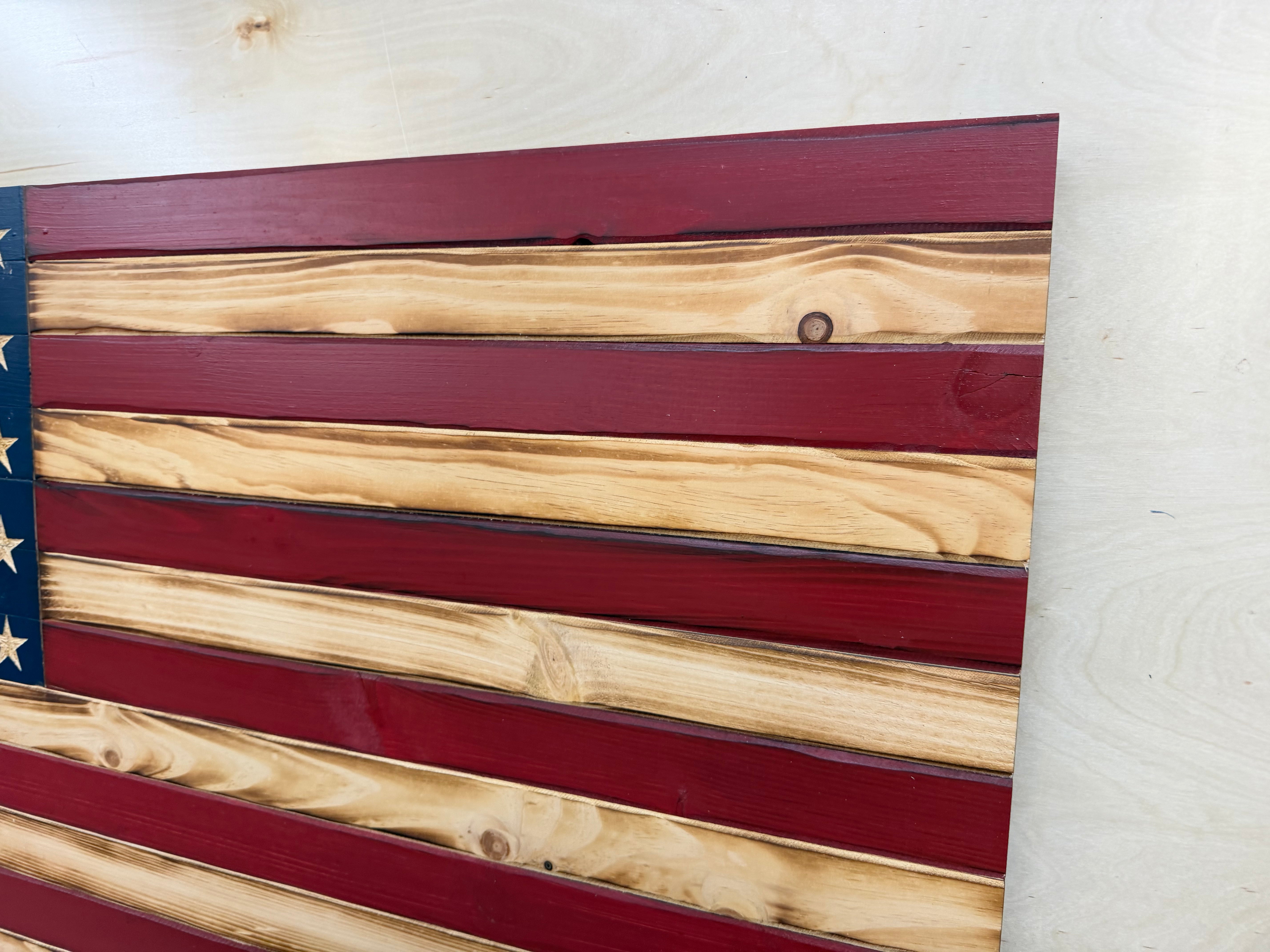 Colossal 55"x32"Old Glory // Imperfections and or Damage See image for details / read description EXPEDITE 4863