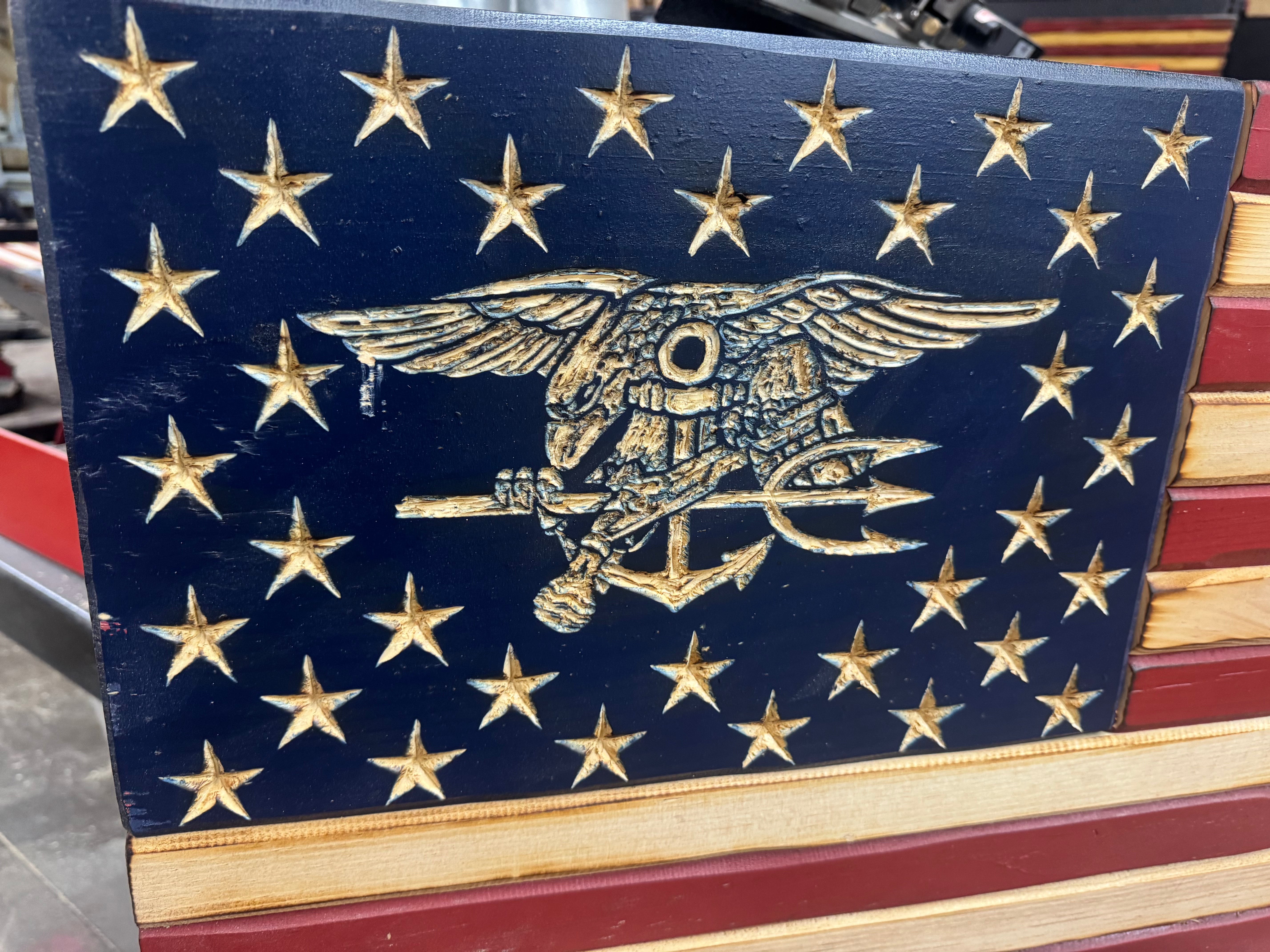 Medium 38x19 Navy Seal // Imperfections and or Damage See image for details / read description EXPEDITE 3245