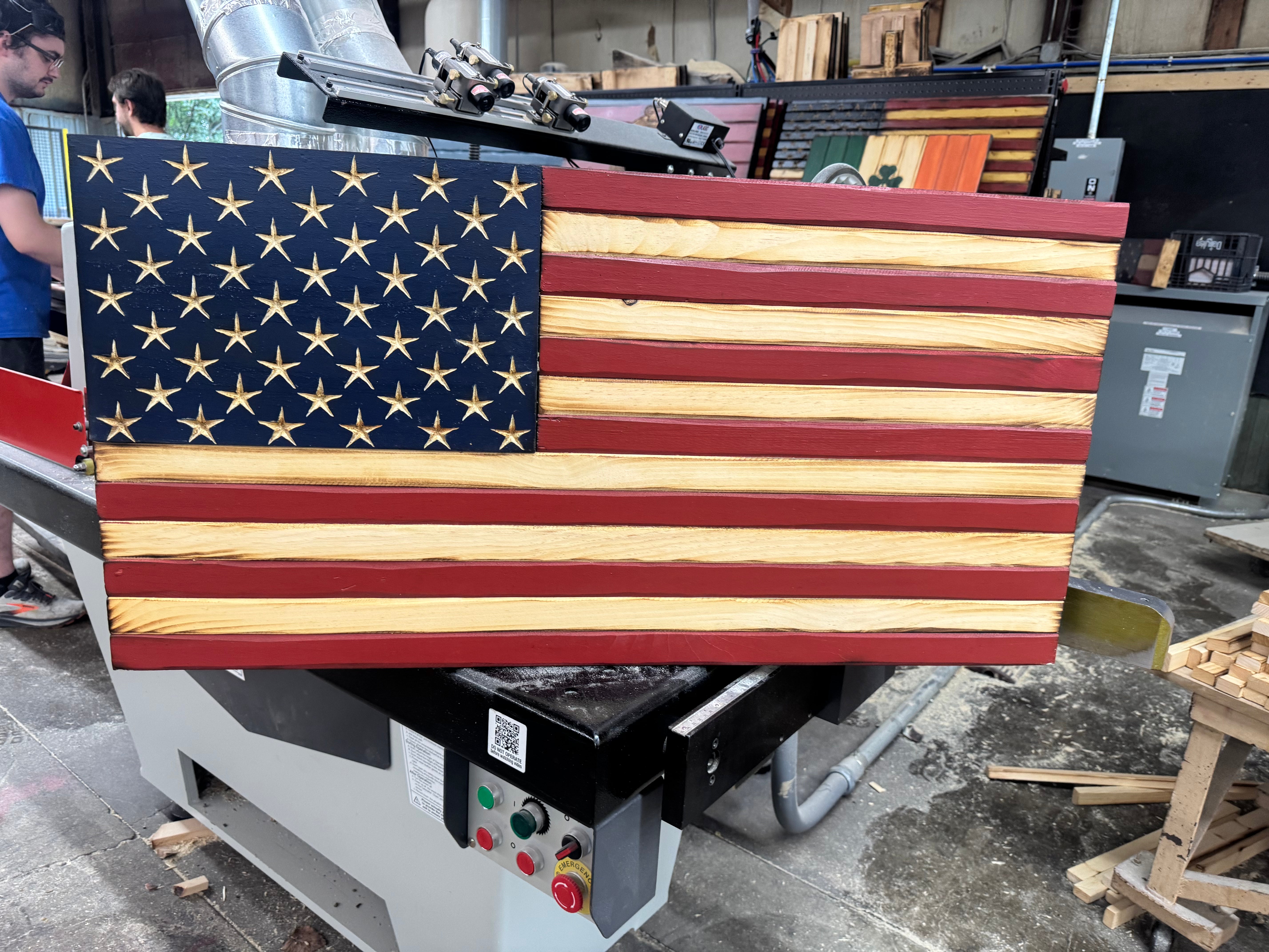 Medium 38x19 Old Glory // Imperfections and or Damage See image for details / read description EXPEDITE 7786