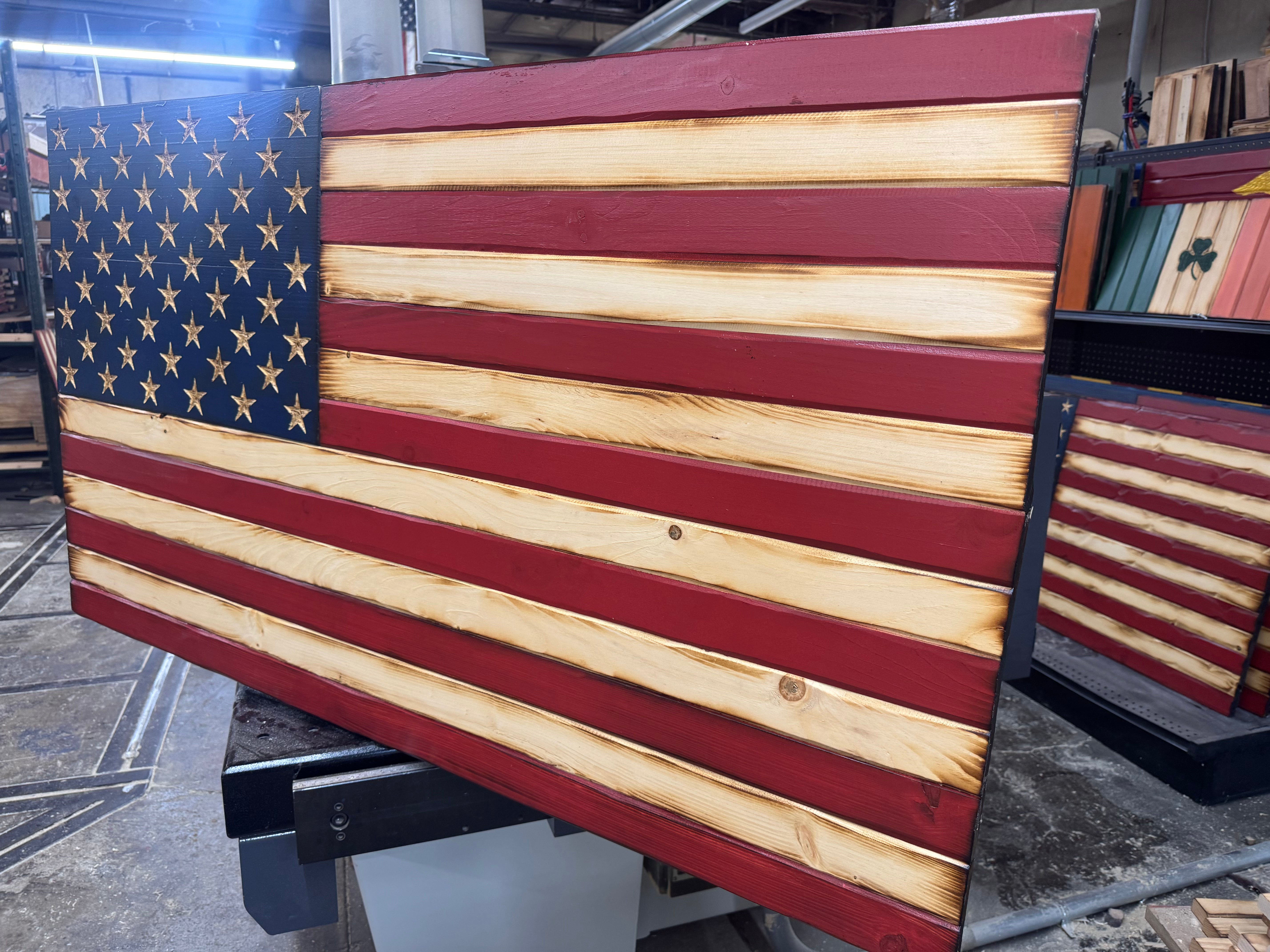 Colossal 56x32 Old Glory // Read description EXPEDITE 7836