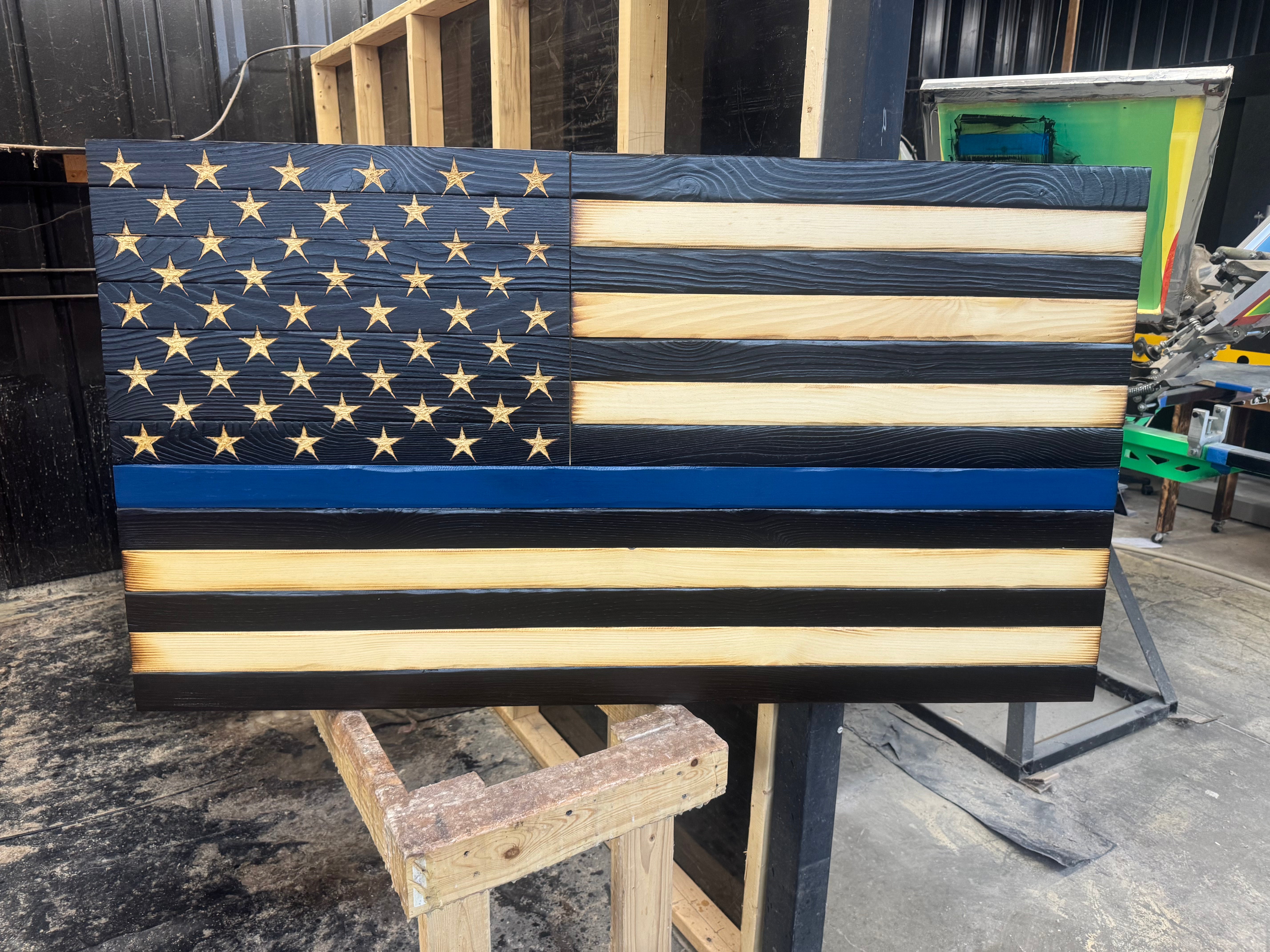 Colossal 56x32 Thin Blue Line // Read description EXPEDITE 7854