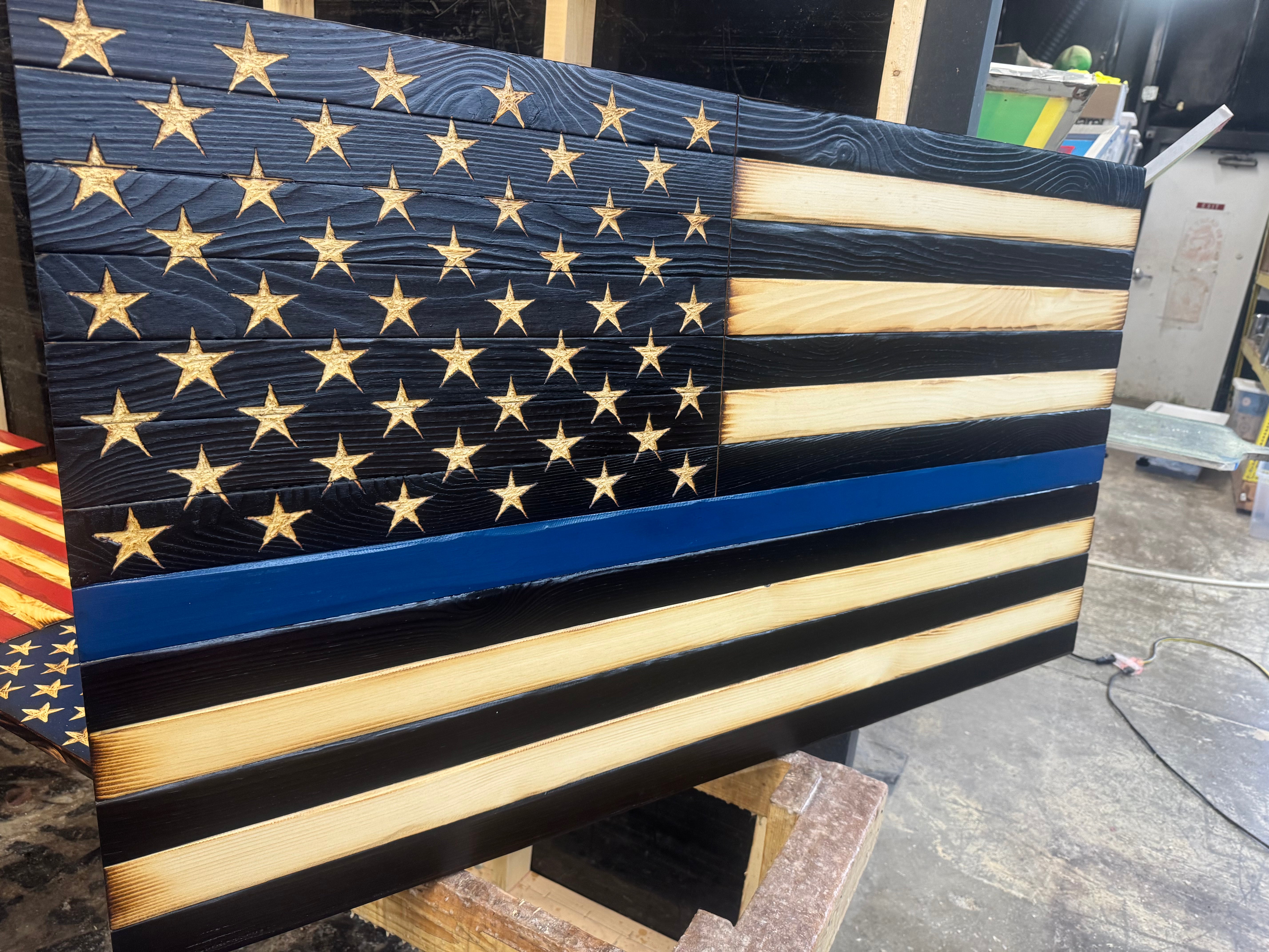 Colossal 56x32 Thin Blue Line // Read description EXPEDITE 7854