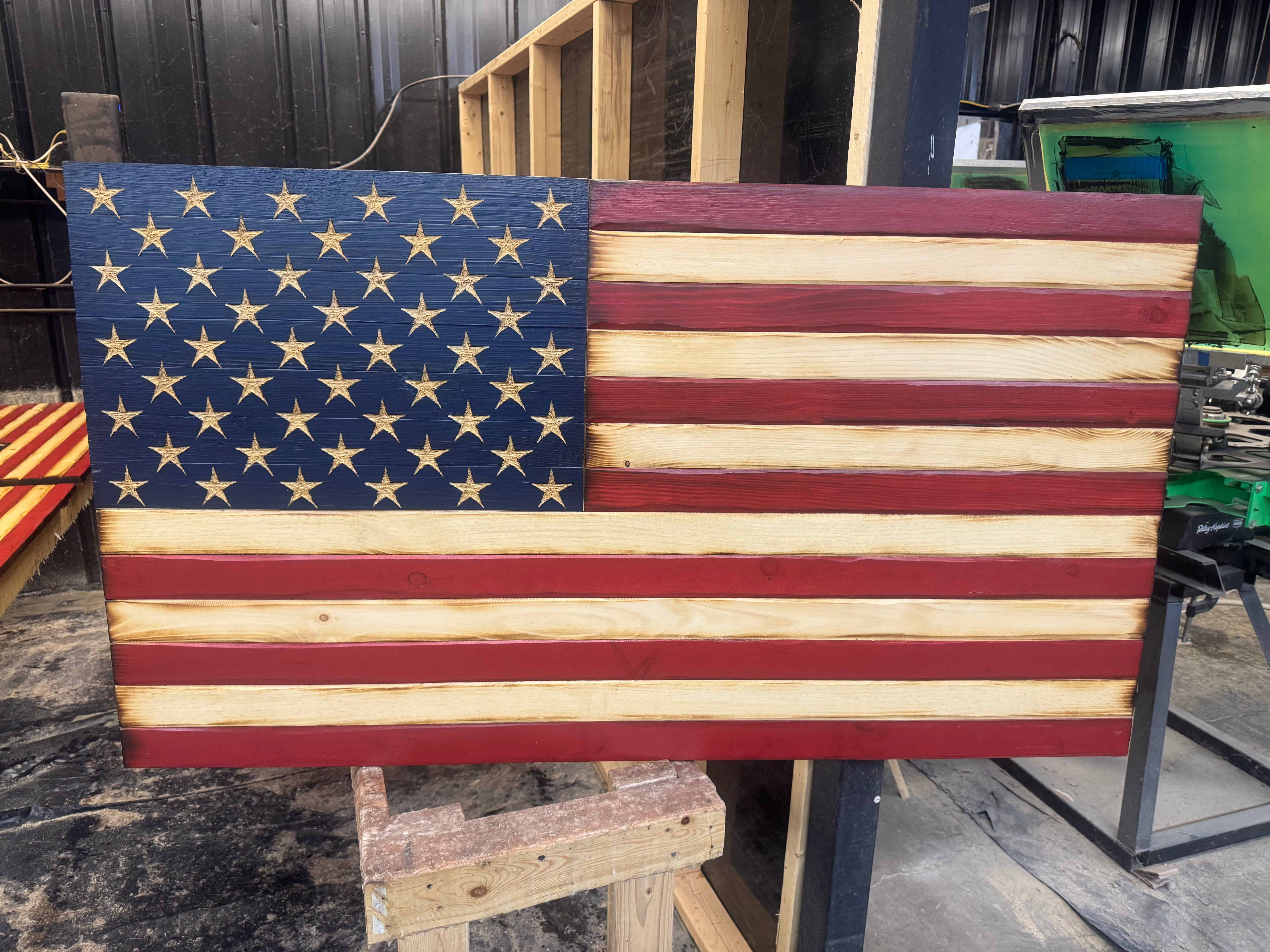 Colossal 56x32 Old Glory // Read description EXPEDITE 7856