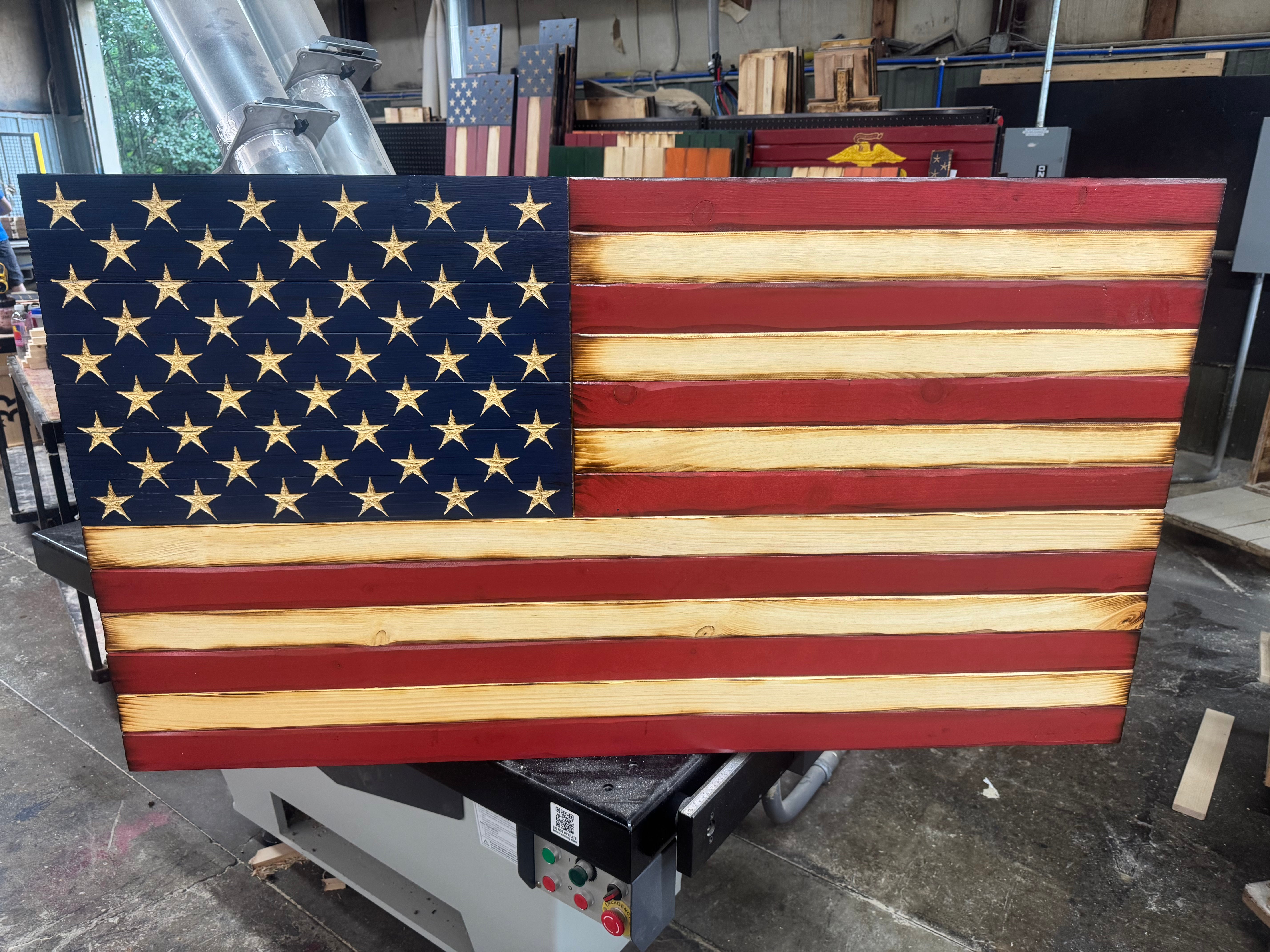 Colossal 56x32 Old Glory // Read description EXPEDITE 7860