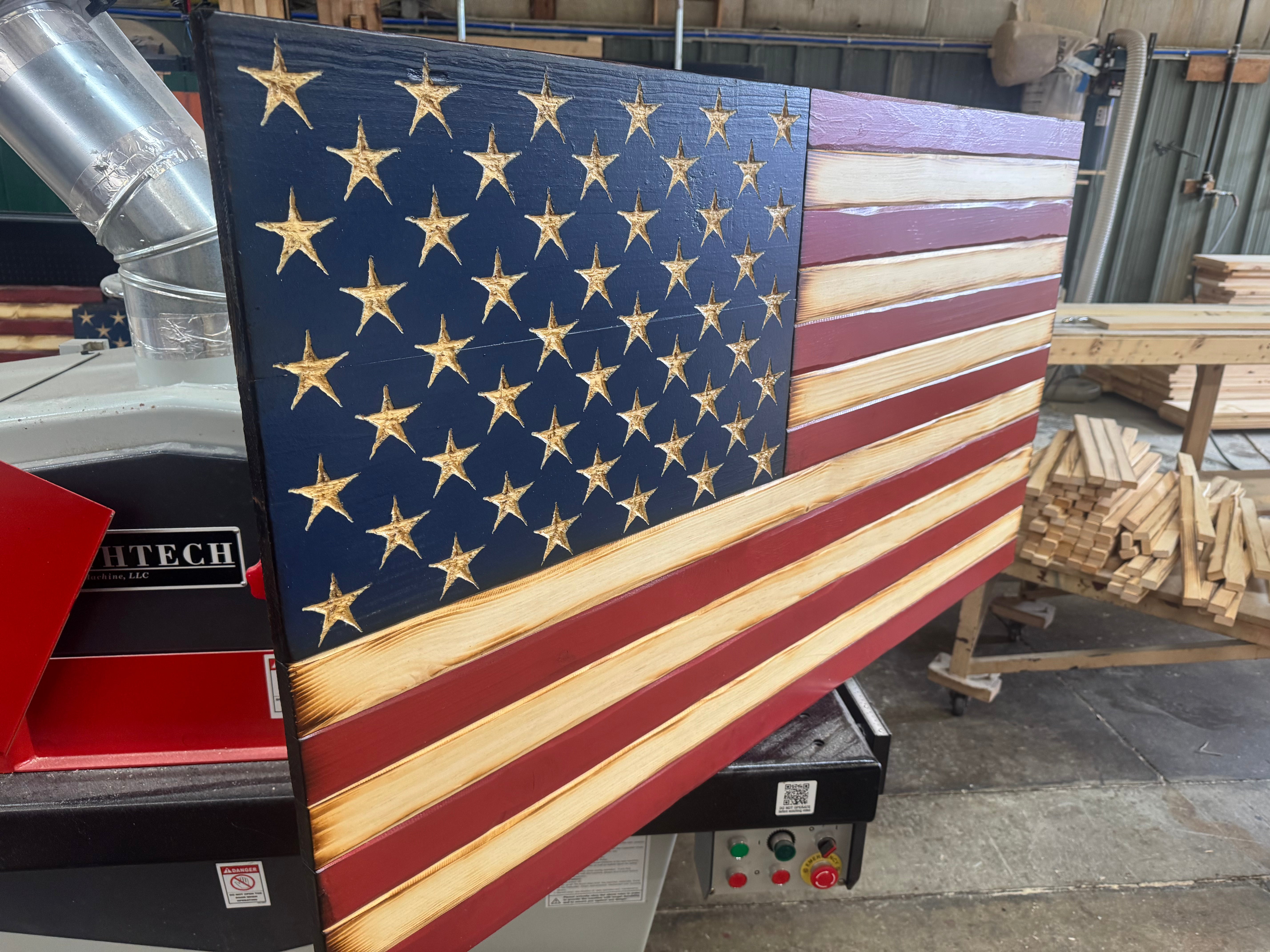 Colossal 56x32 Old Glory // Read description EXPEDITE 7870