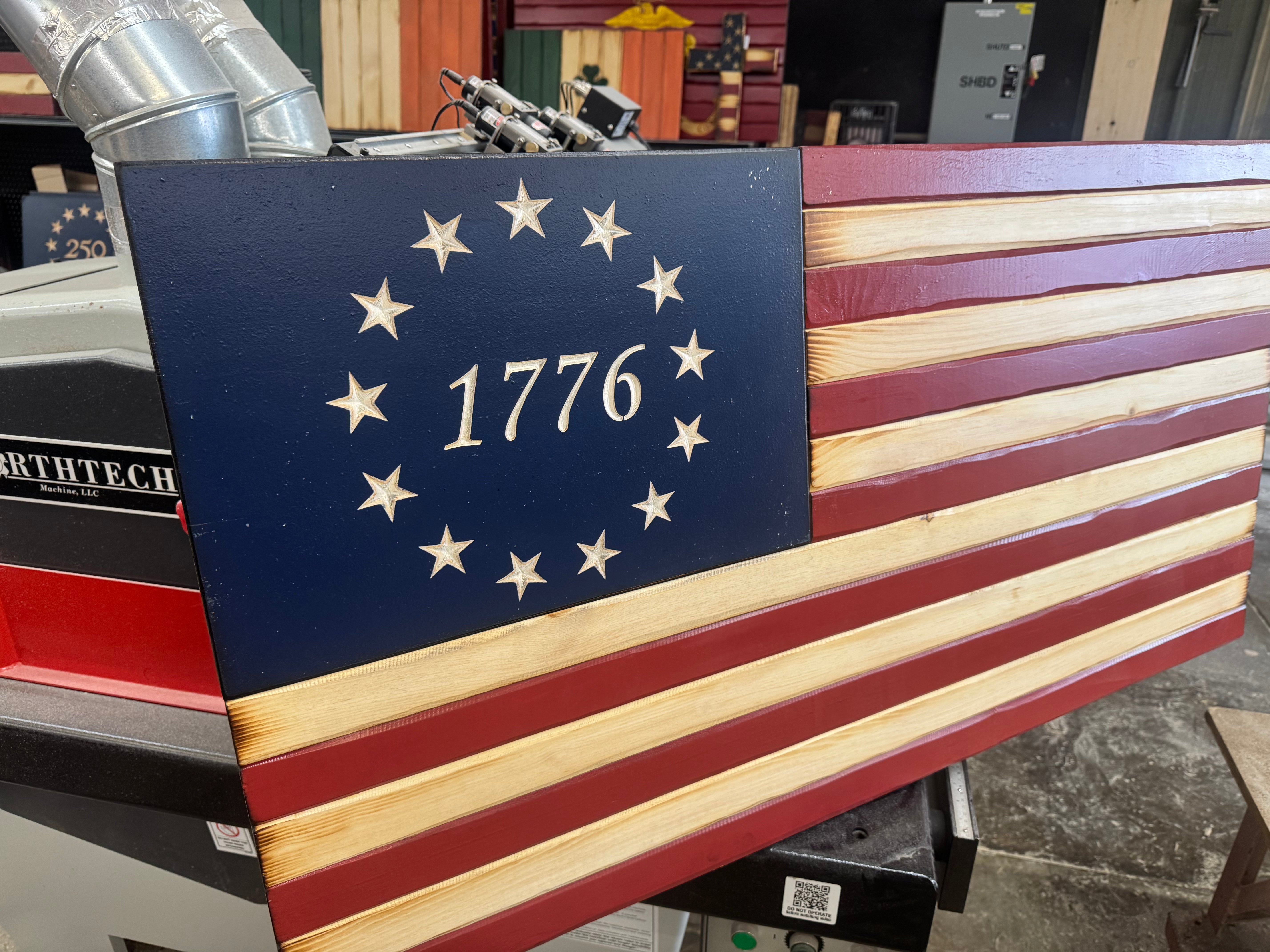 Large 46x24 1776 // Imperfections and or Damage See image for details / read description EXPEDITE 7877