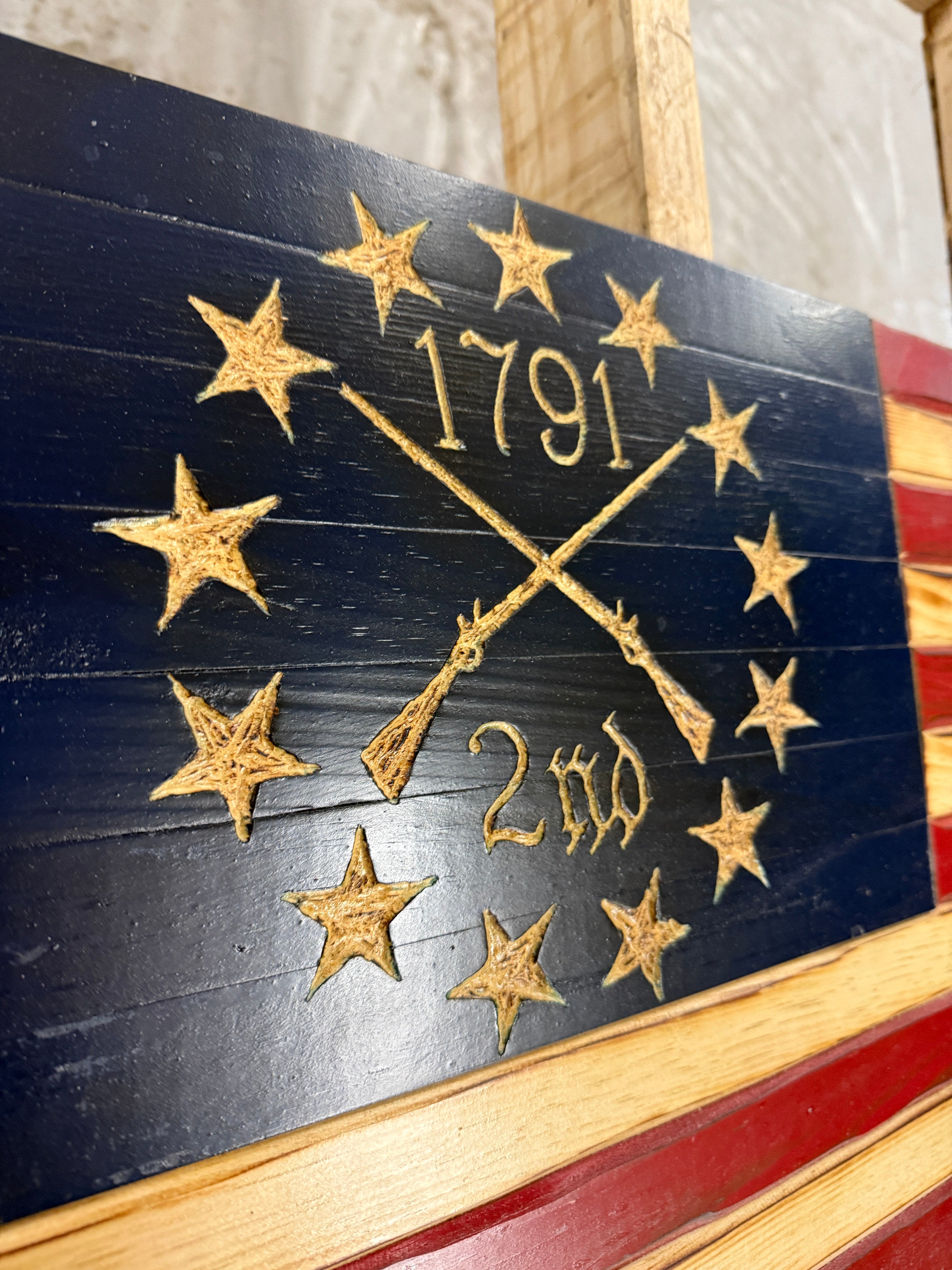 1791 38"x19" Old Glory