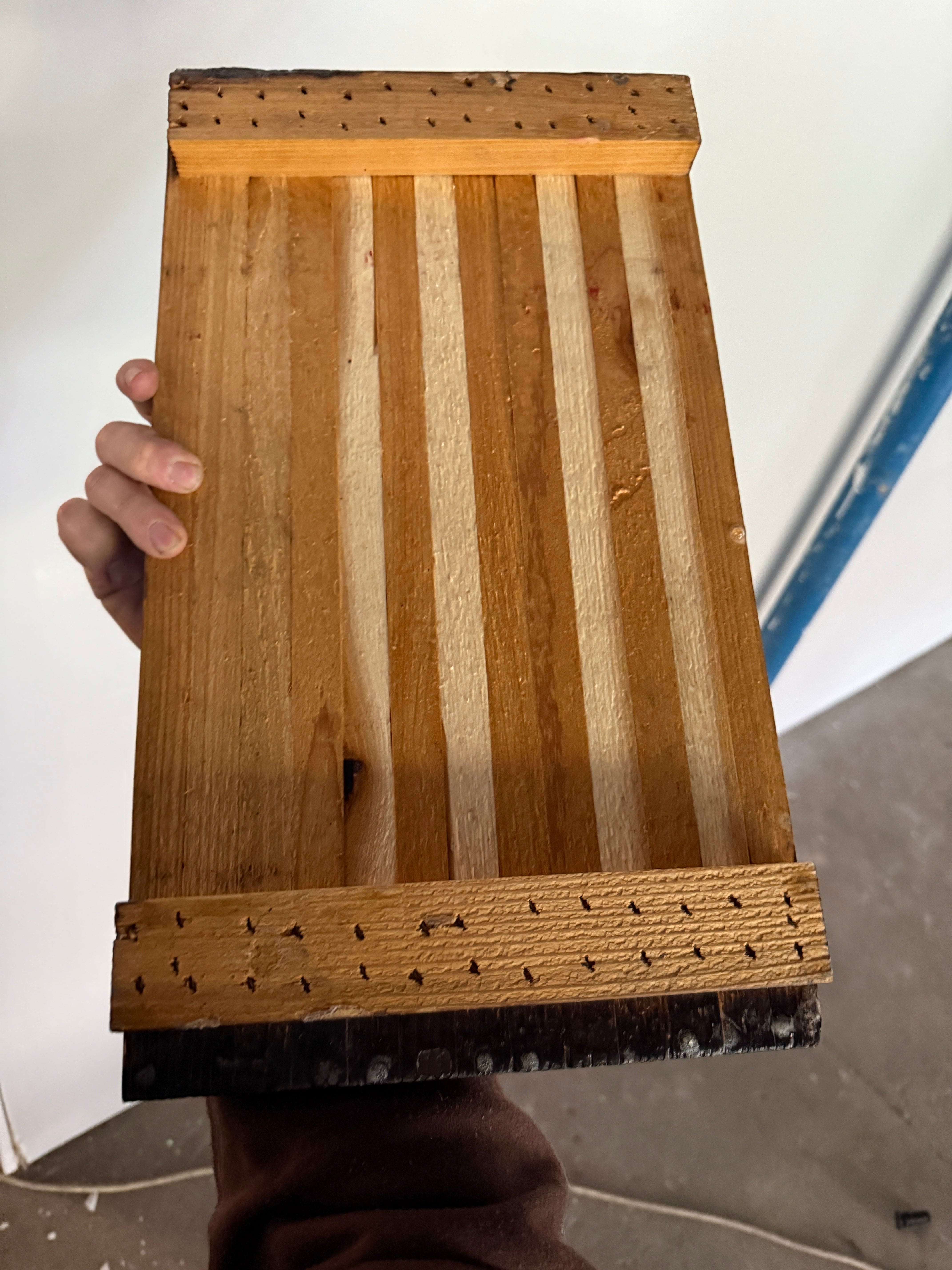 18"x10" Custom Fully Weatherproofed Cedar Old Glory