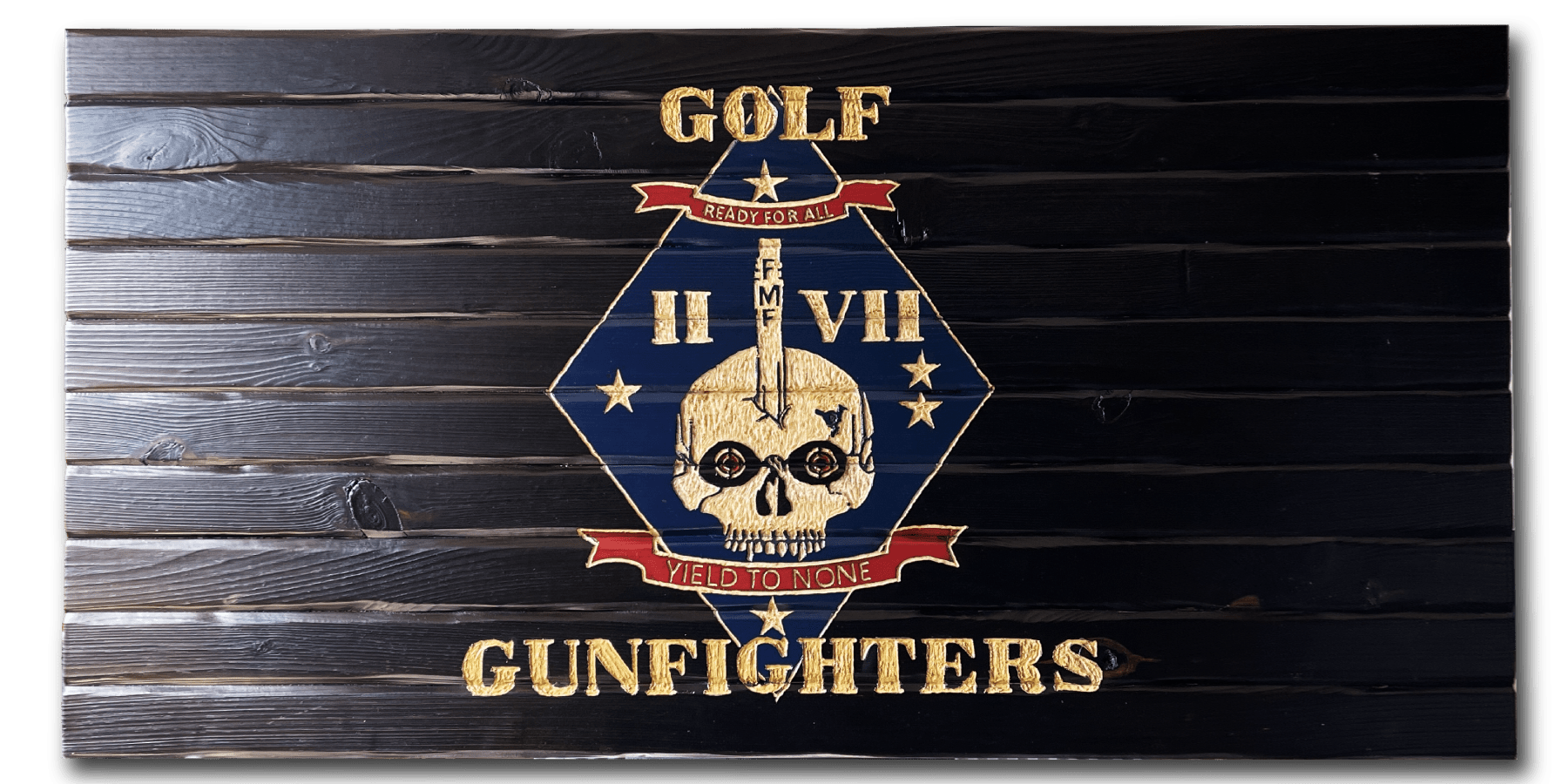 GOLF GUNFIGHTERS USMC WOOD FLAG