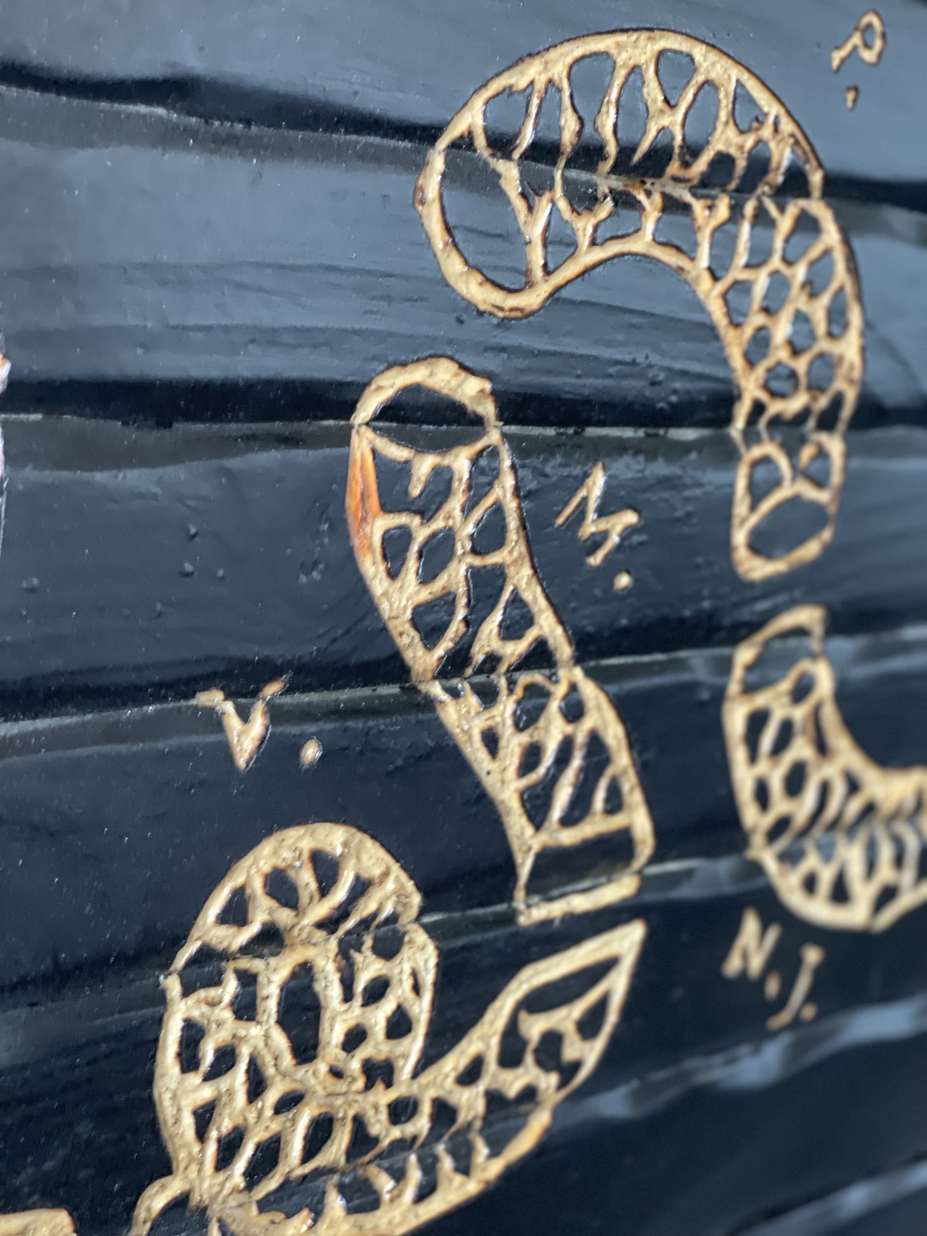 Join Or Die Handcarved Wooden Flag