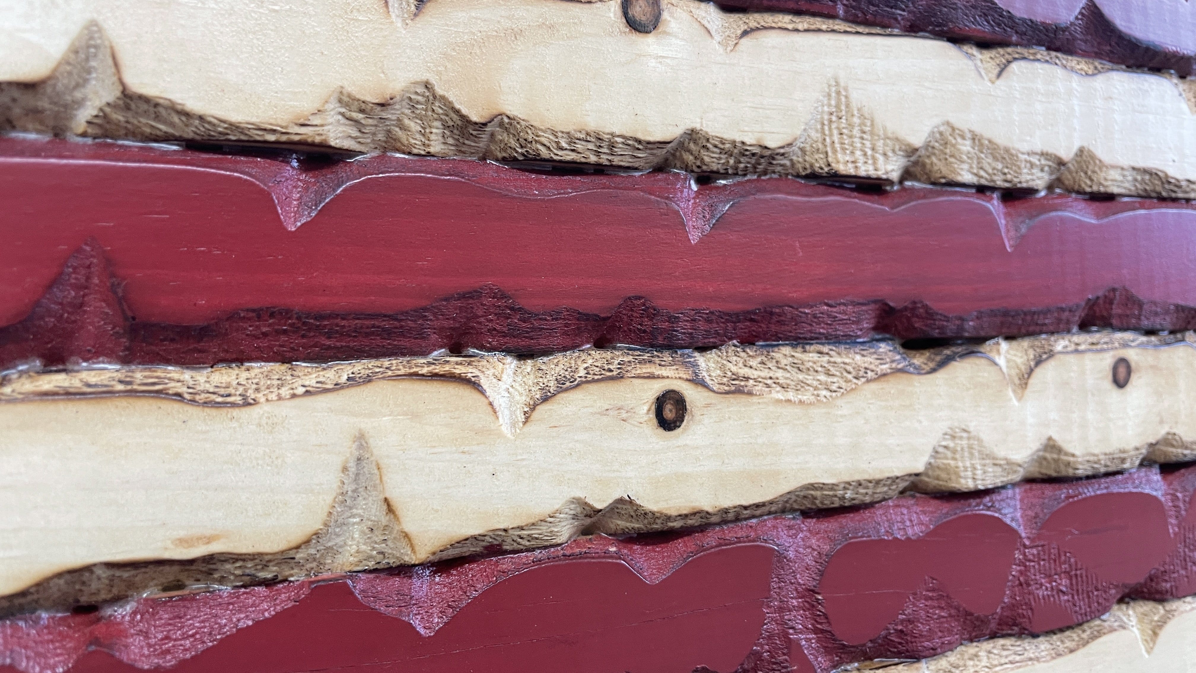 Rustic Glory Handmade Wooden American Flag