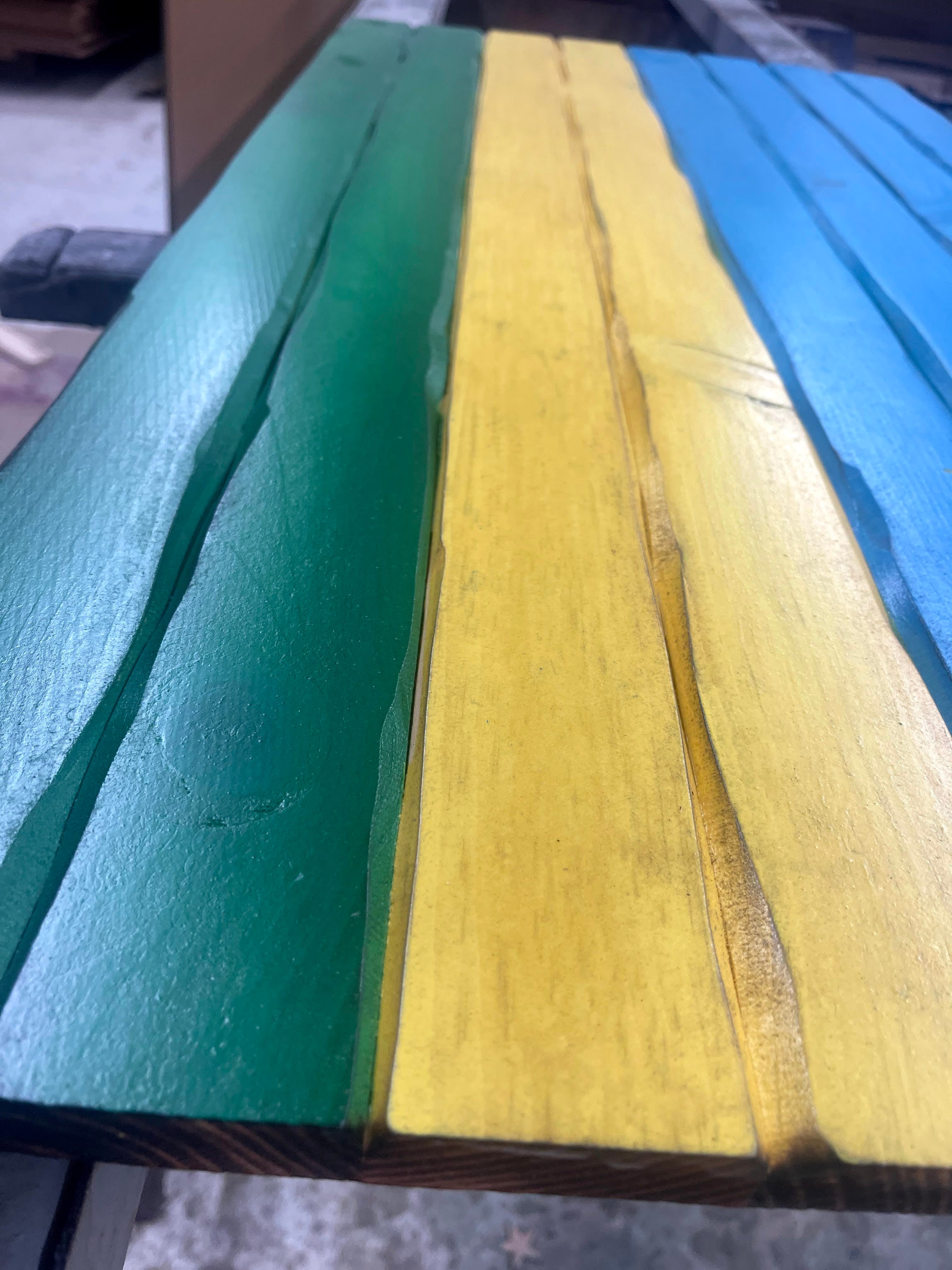 Rwanda Handcarved Wooden Flag