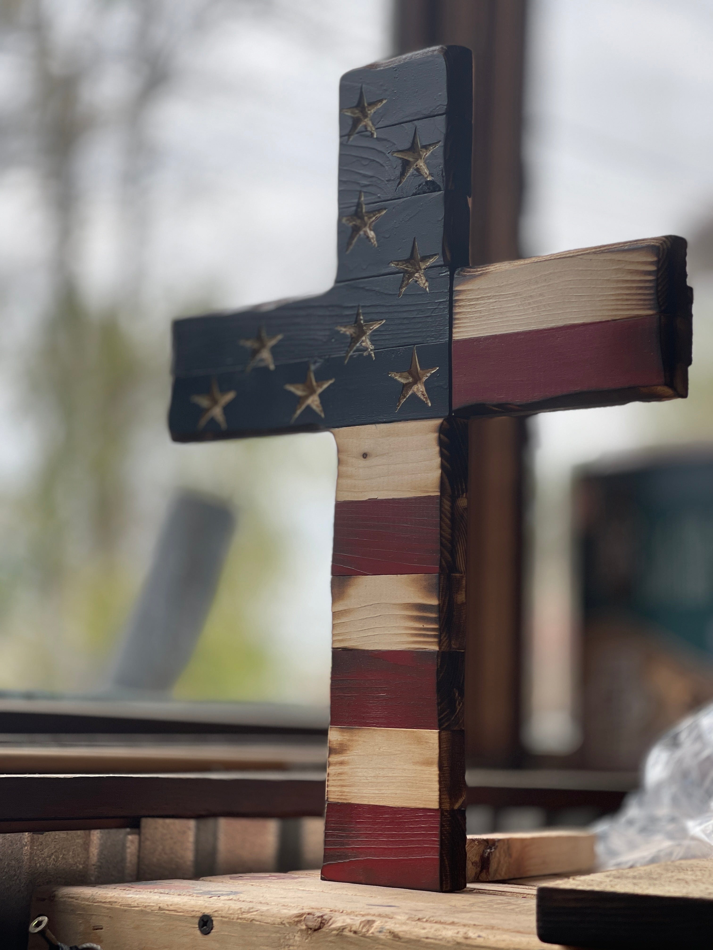 Sacred Glory Handcarved Wooden Cross