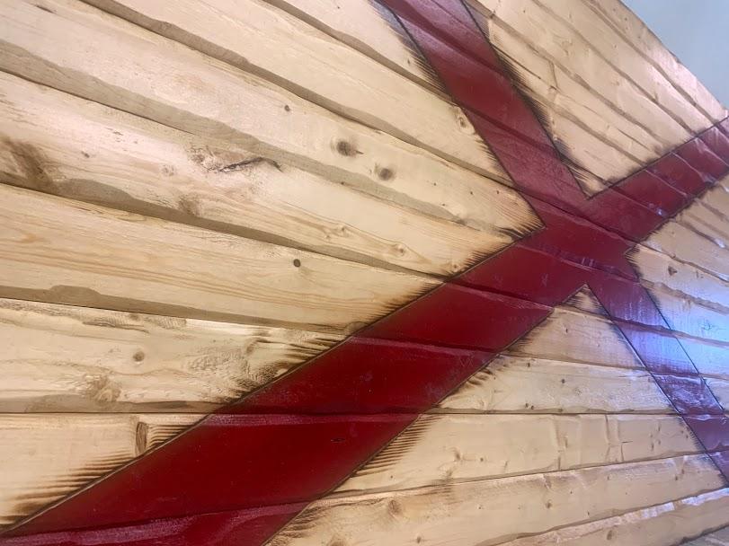 Alabama Handcrafted Wooden Flag