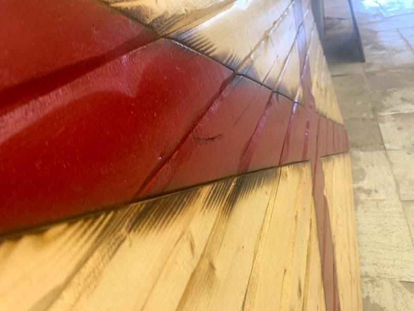 Alabama Handcrafted Wooden Flag