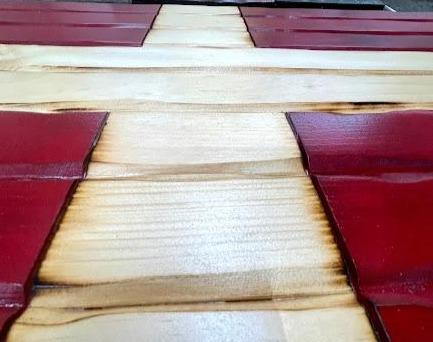 Denmark Handcrafted Wooden Flag