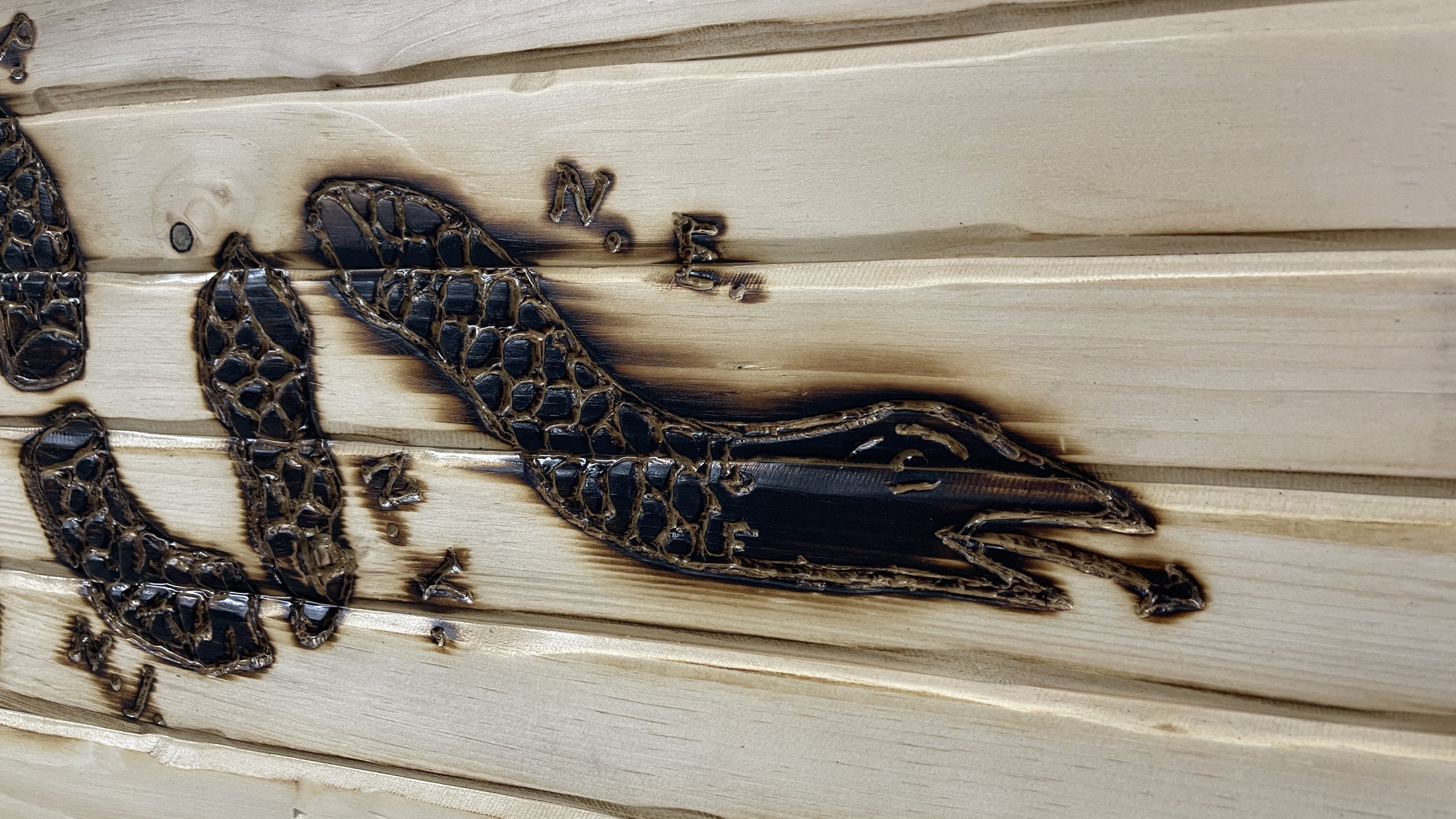 Join or Die Classic Handcarved Wooden Flag