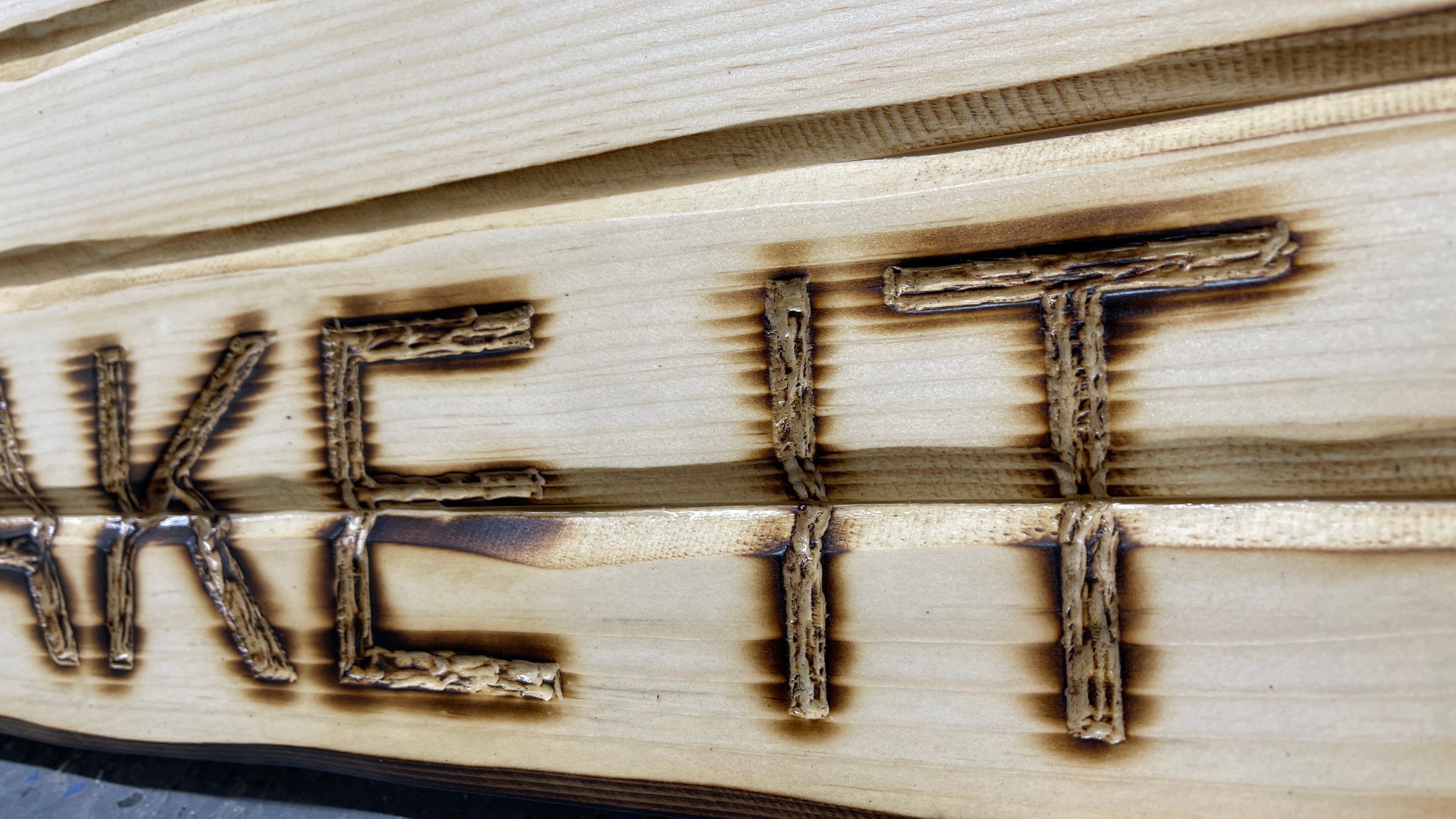 Come And Take It Handcarved Wooden Flag