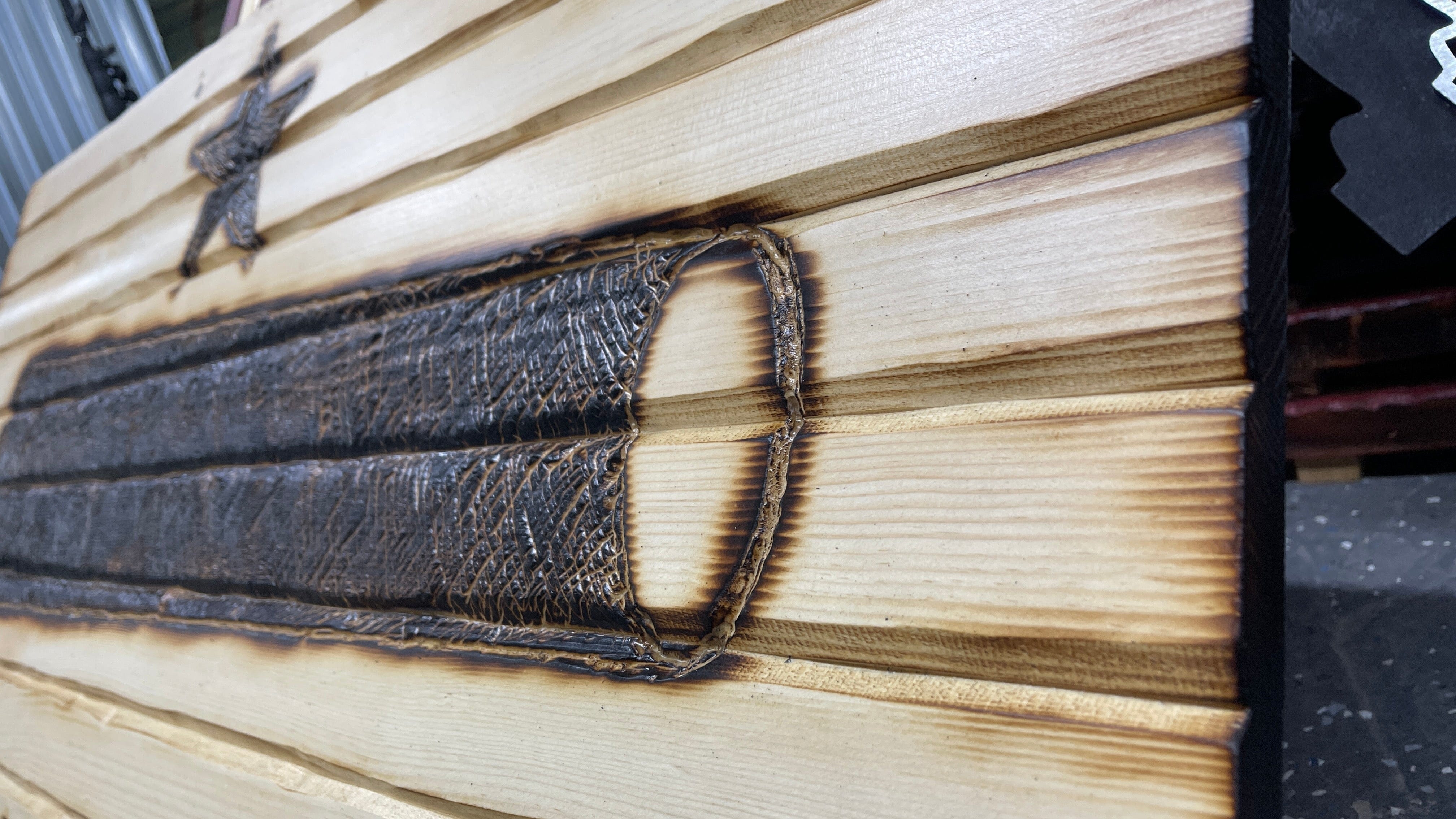 Come And Take It Handcarved Wooden Flag