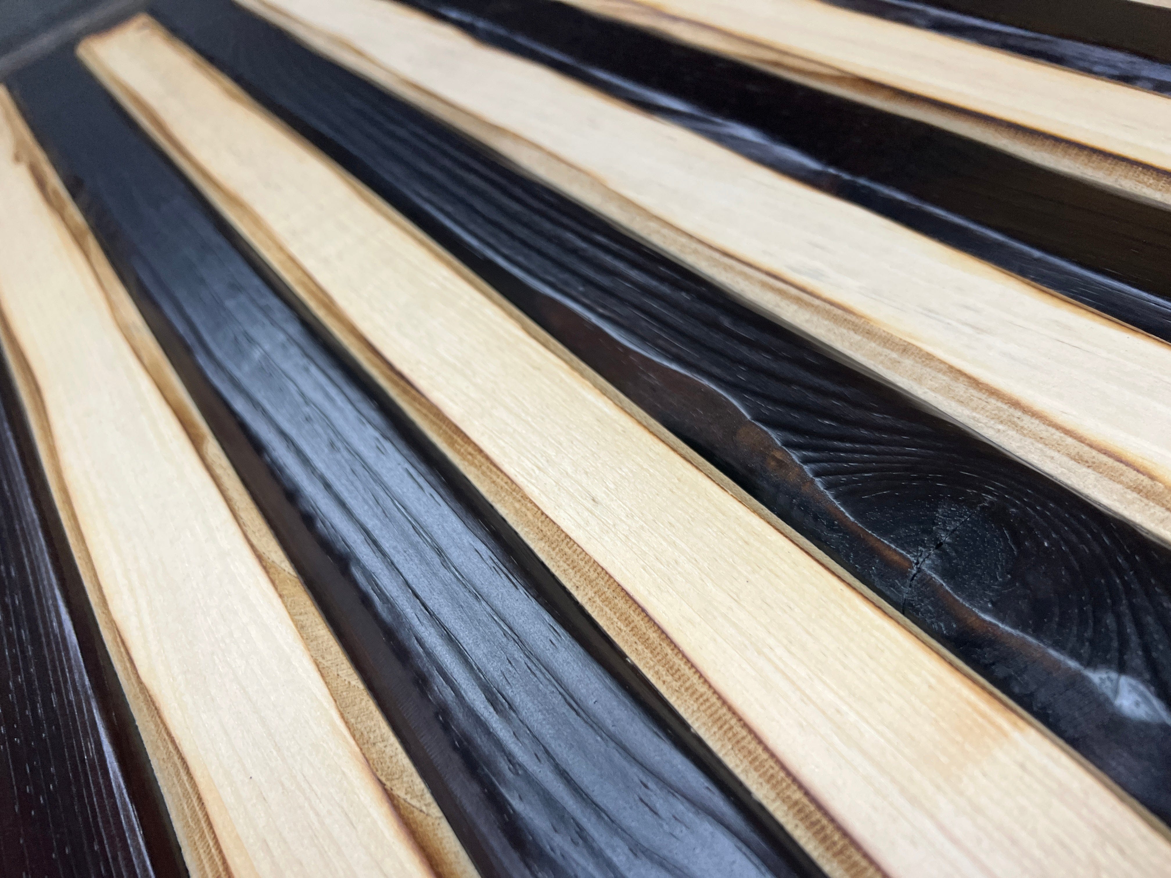 Charred Glory Handmade American Wooden Flag