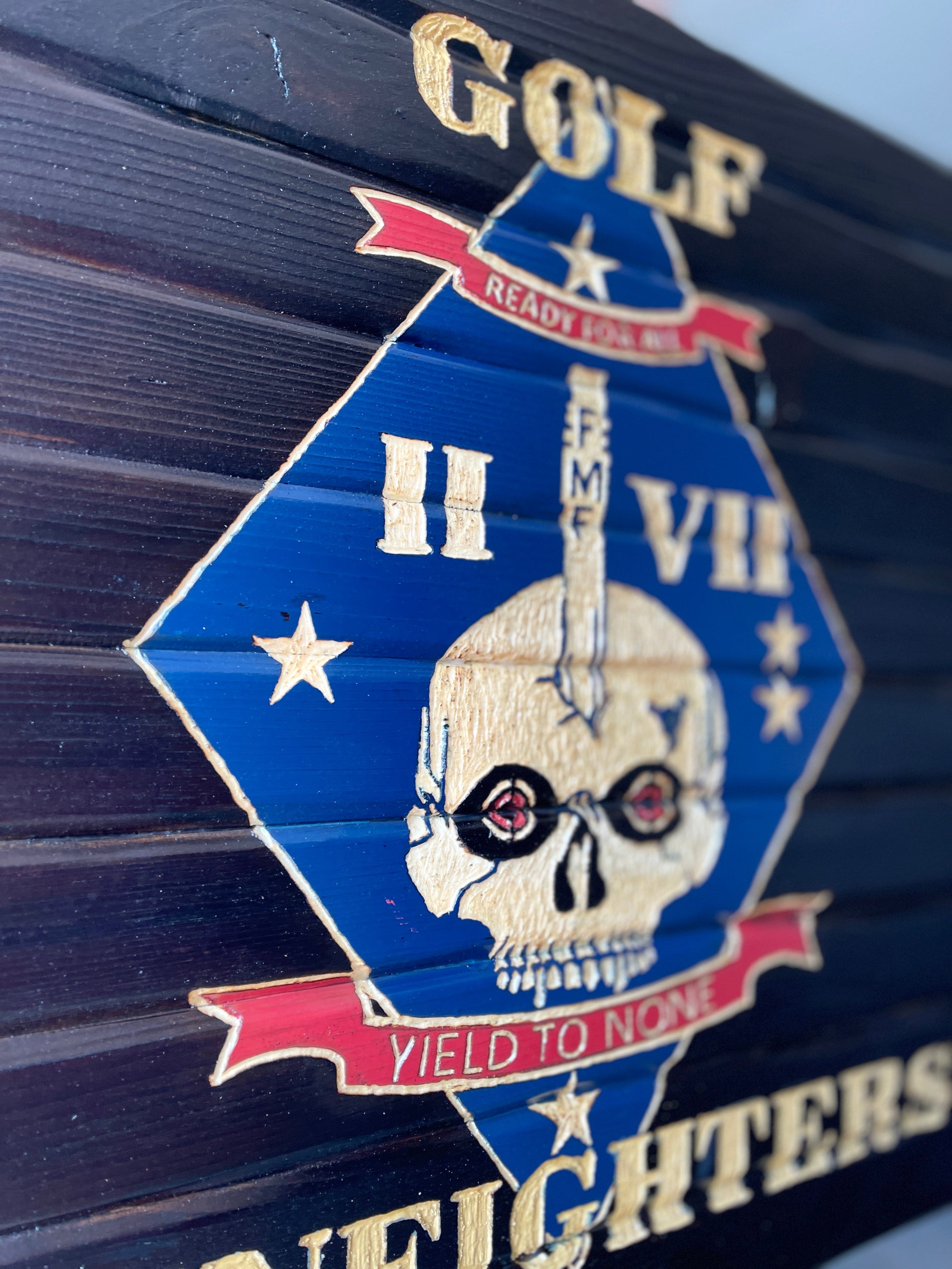GOLF GUNFIGHTERS USMC WOOD FLAG