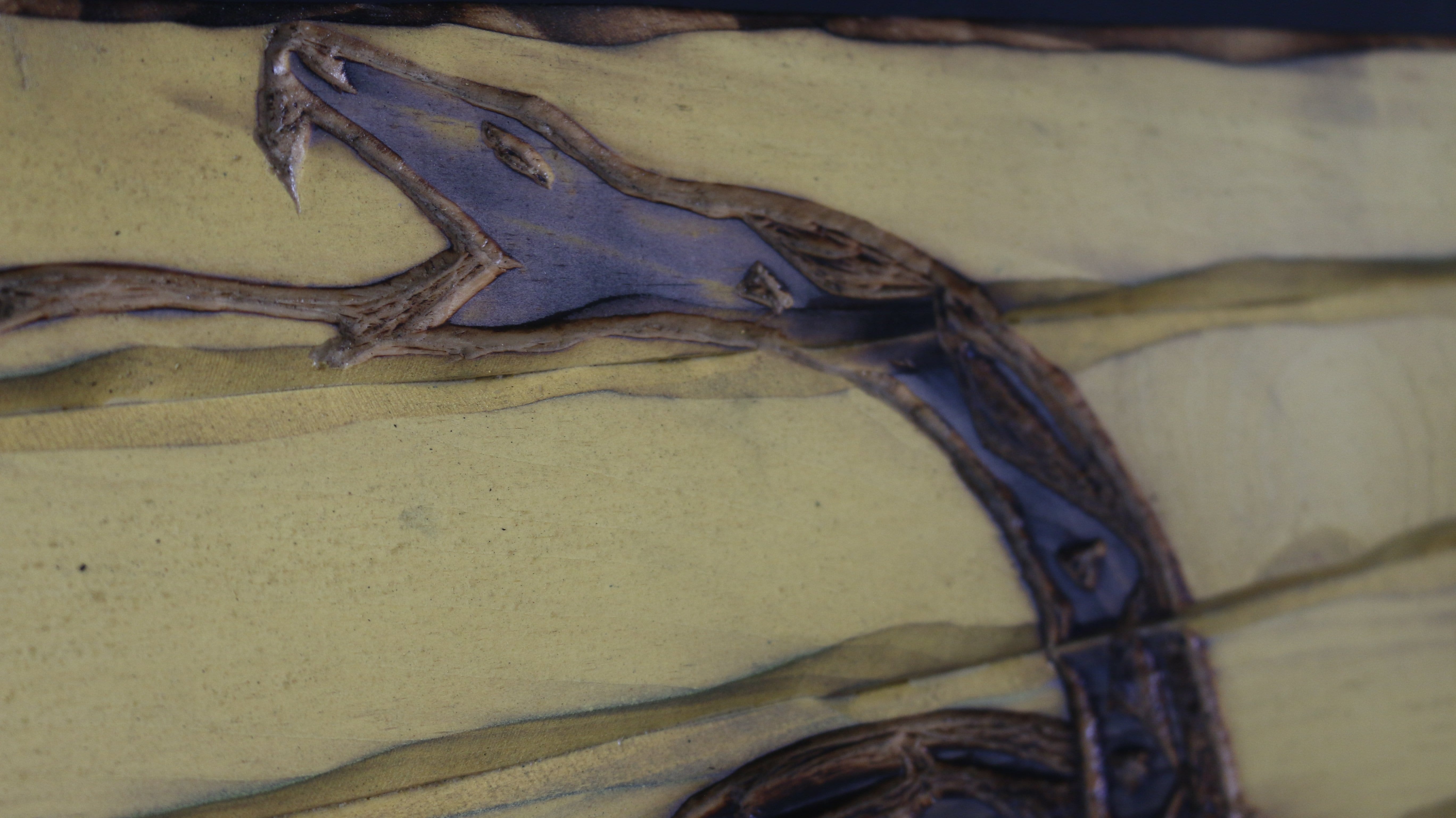 Don't Tread On Me Handcarved Wooden Flag