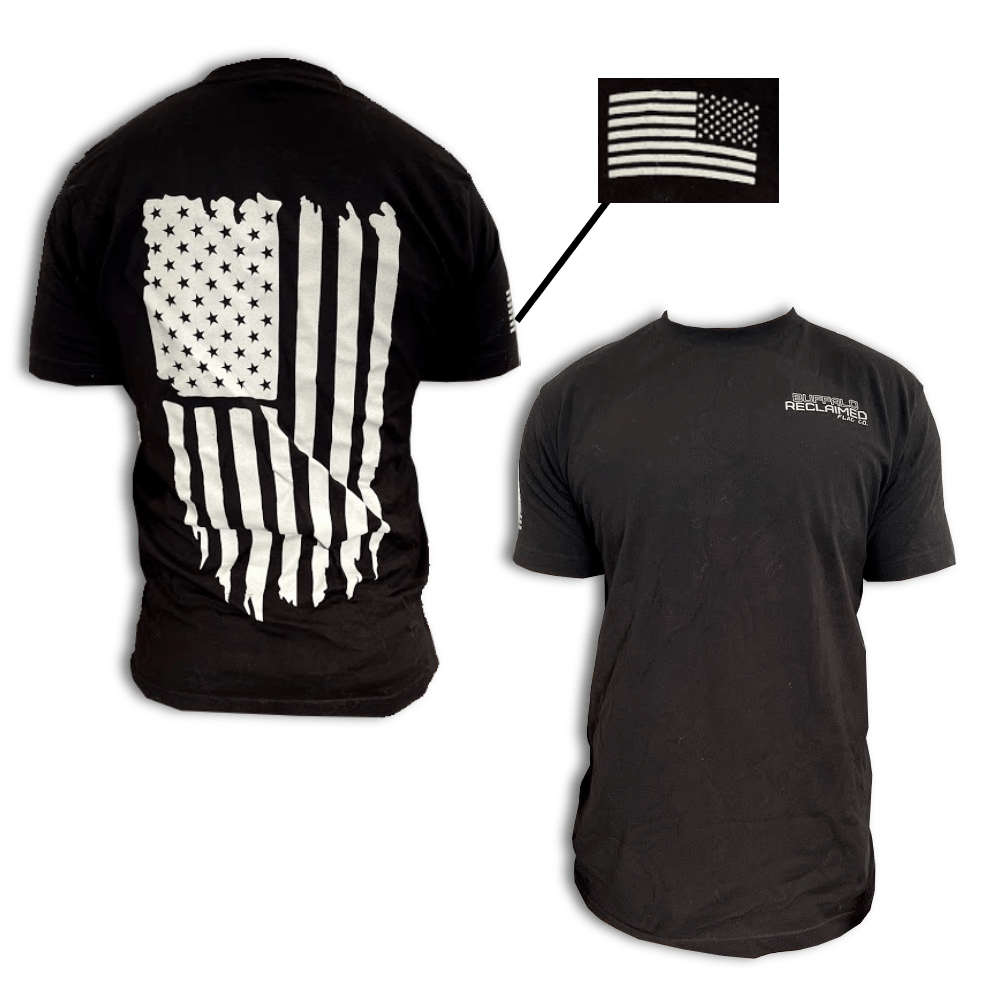 Buffalo Reclaimed Distressed Flag T-Shirt