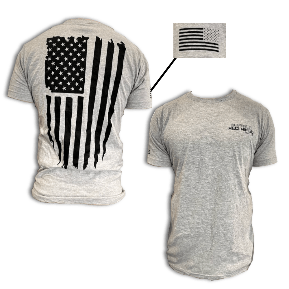 Buffalo Reclaimed Distressed Flag T-Shirt