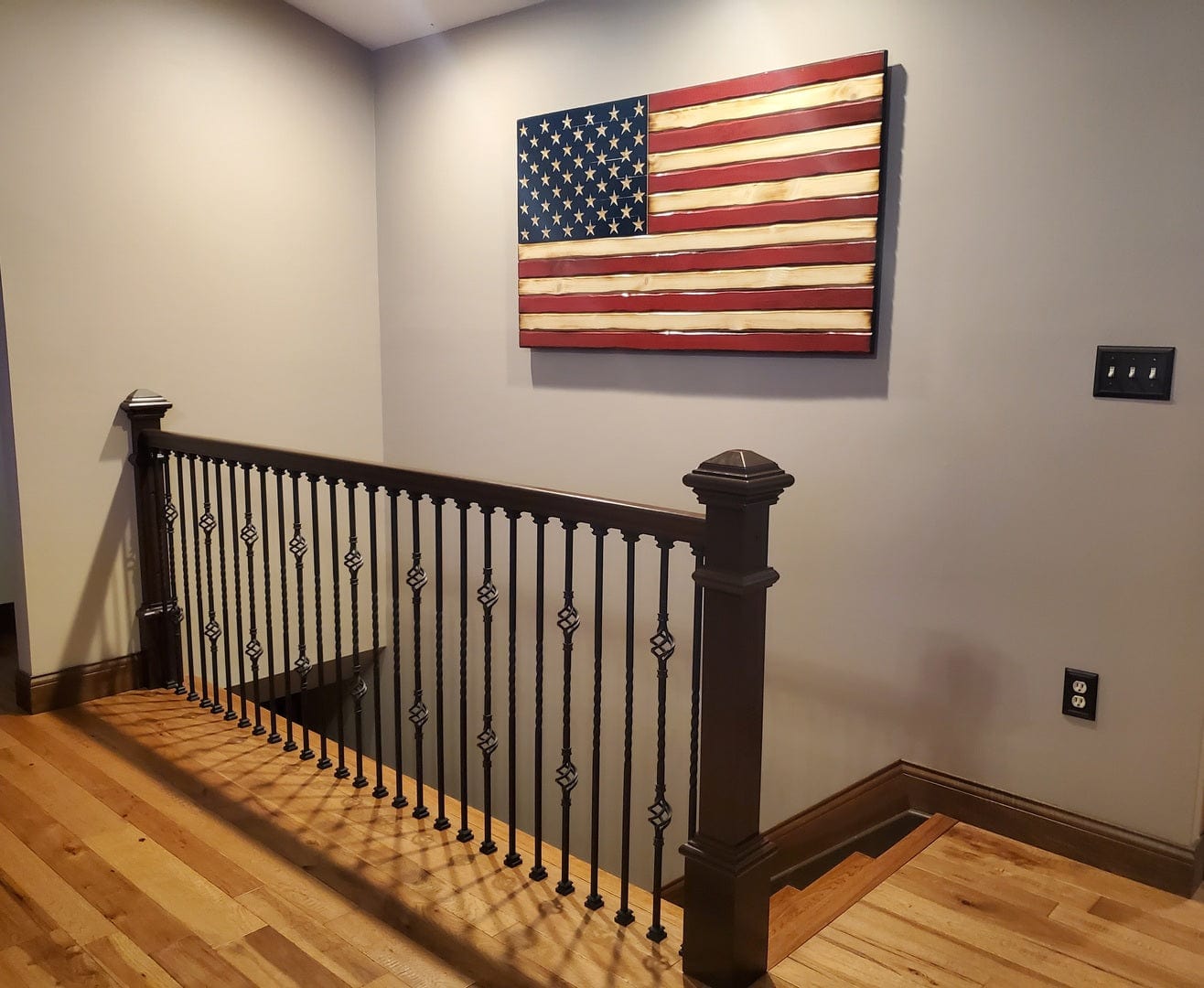 Old Glory Handmade Wooden American Flag