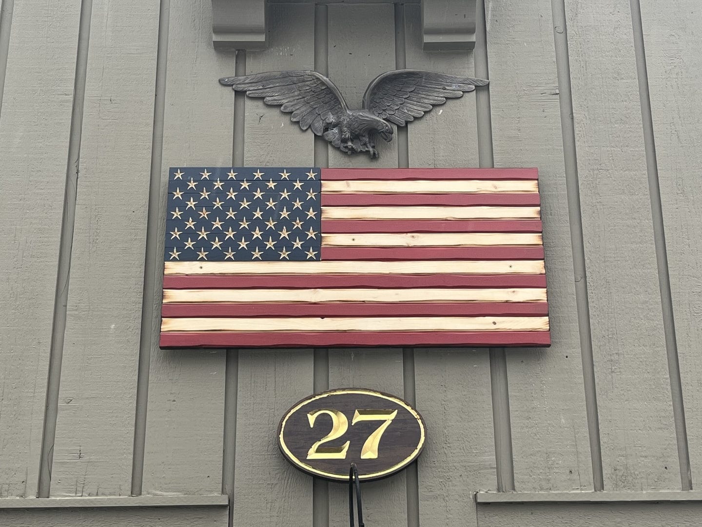 Old Glory Handmade Wooden American Flag