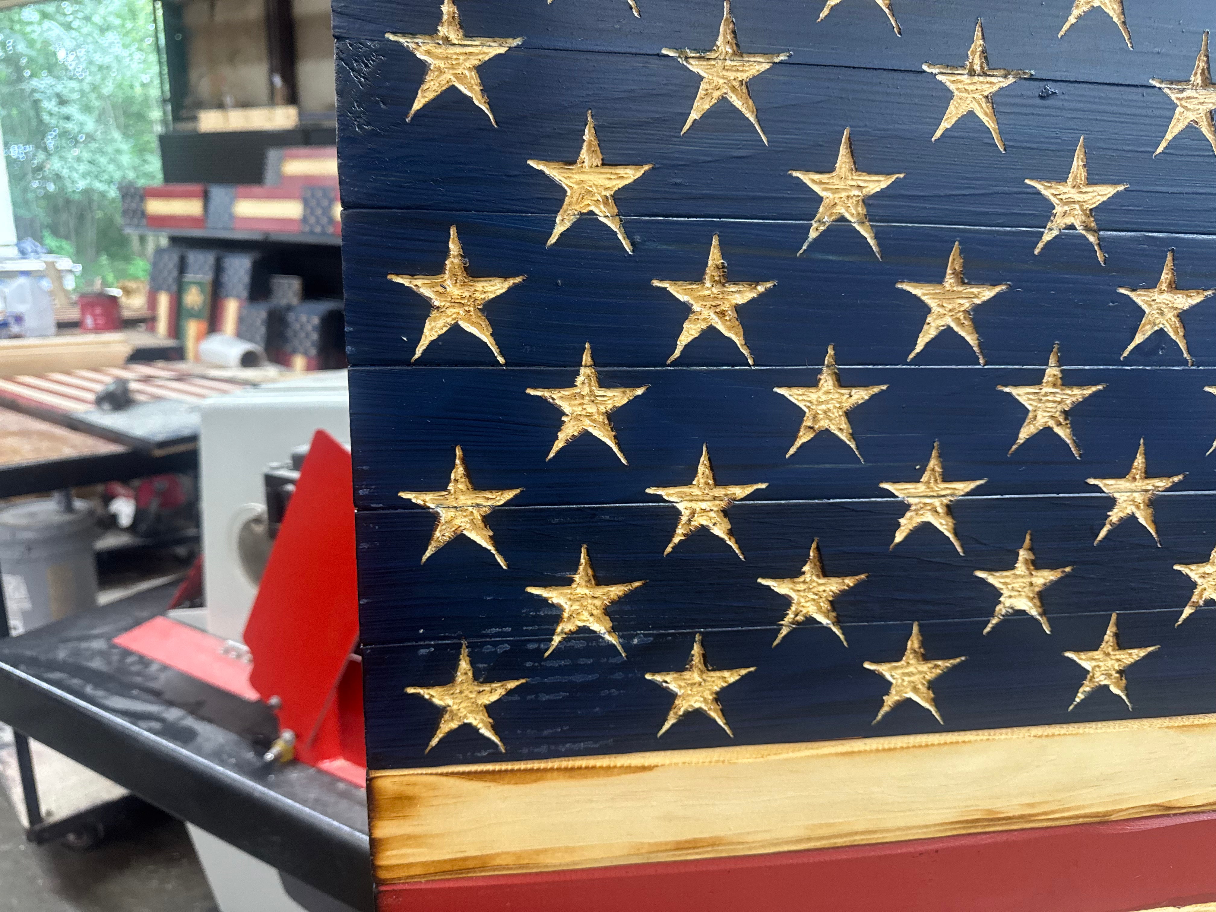 Colossal 56x32 Old Glory  //  Read description EXPEDITE 7864